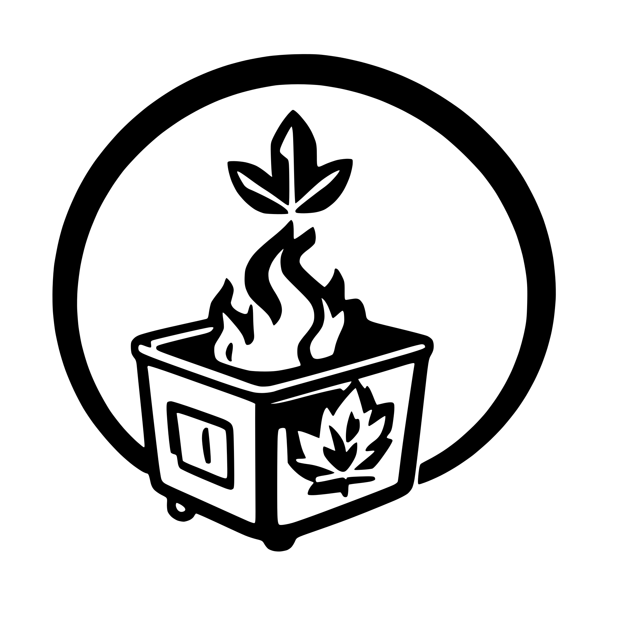 AI-generated SVG of a dumpster fire