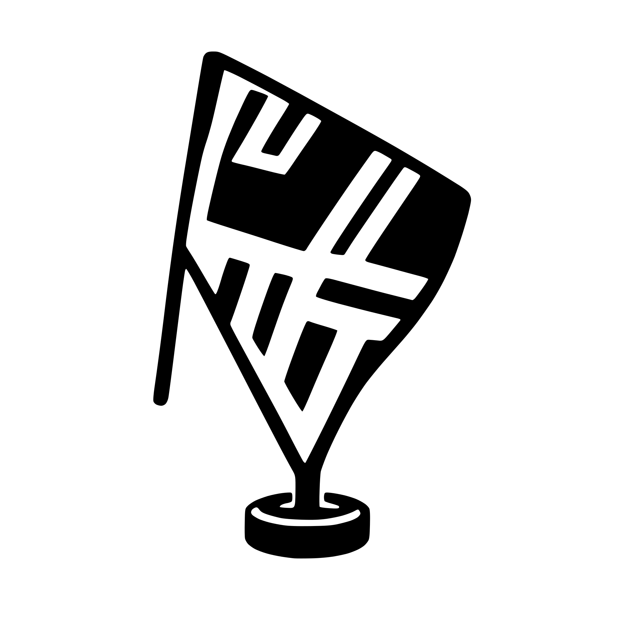 AI-generated SVG of a flag waving in wind