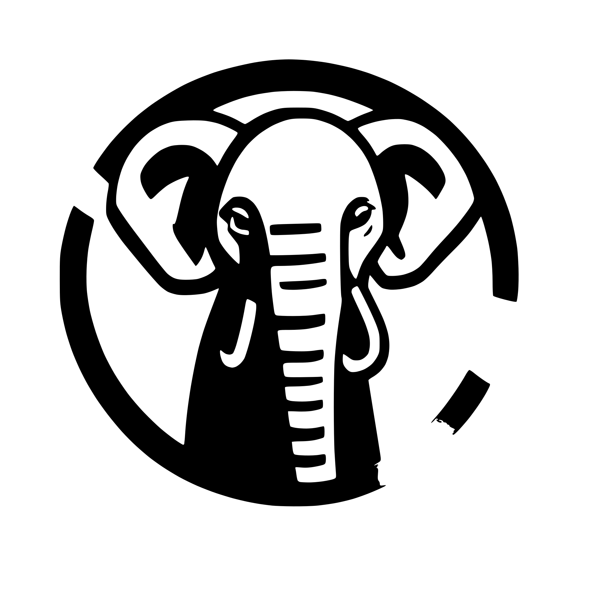AI-generated SVG of a African elephant