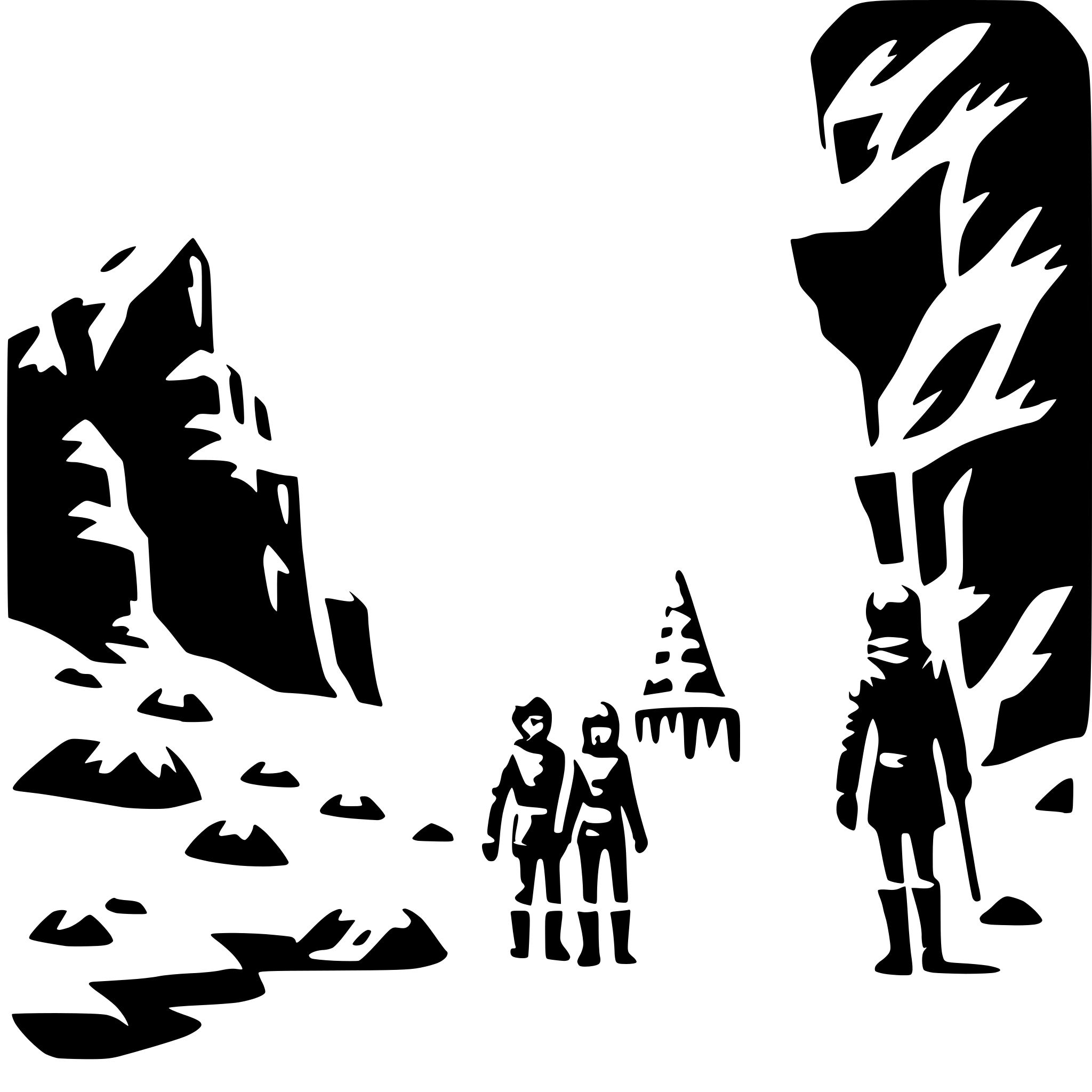 AI-generated SVG of a exploring ice caves