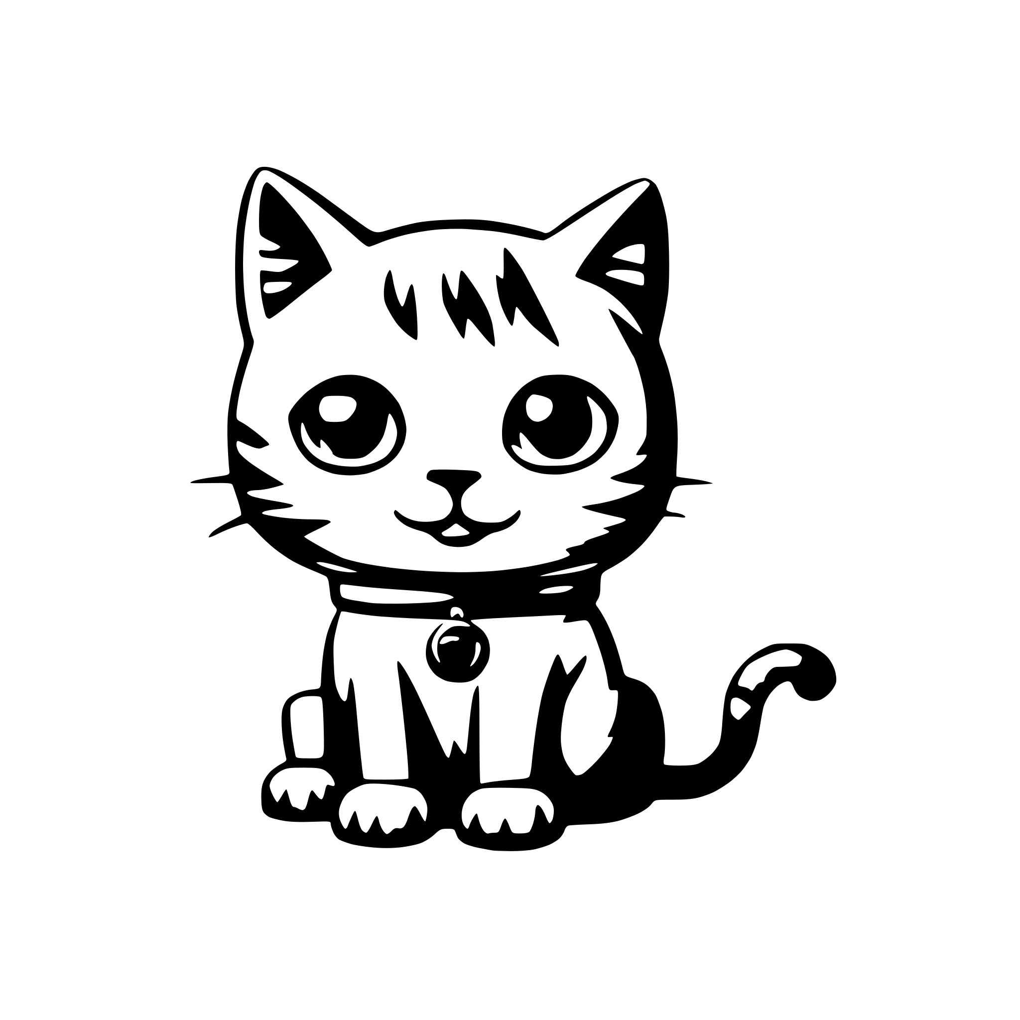 AI-generated SVG of 'Astronaut cat'