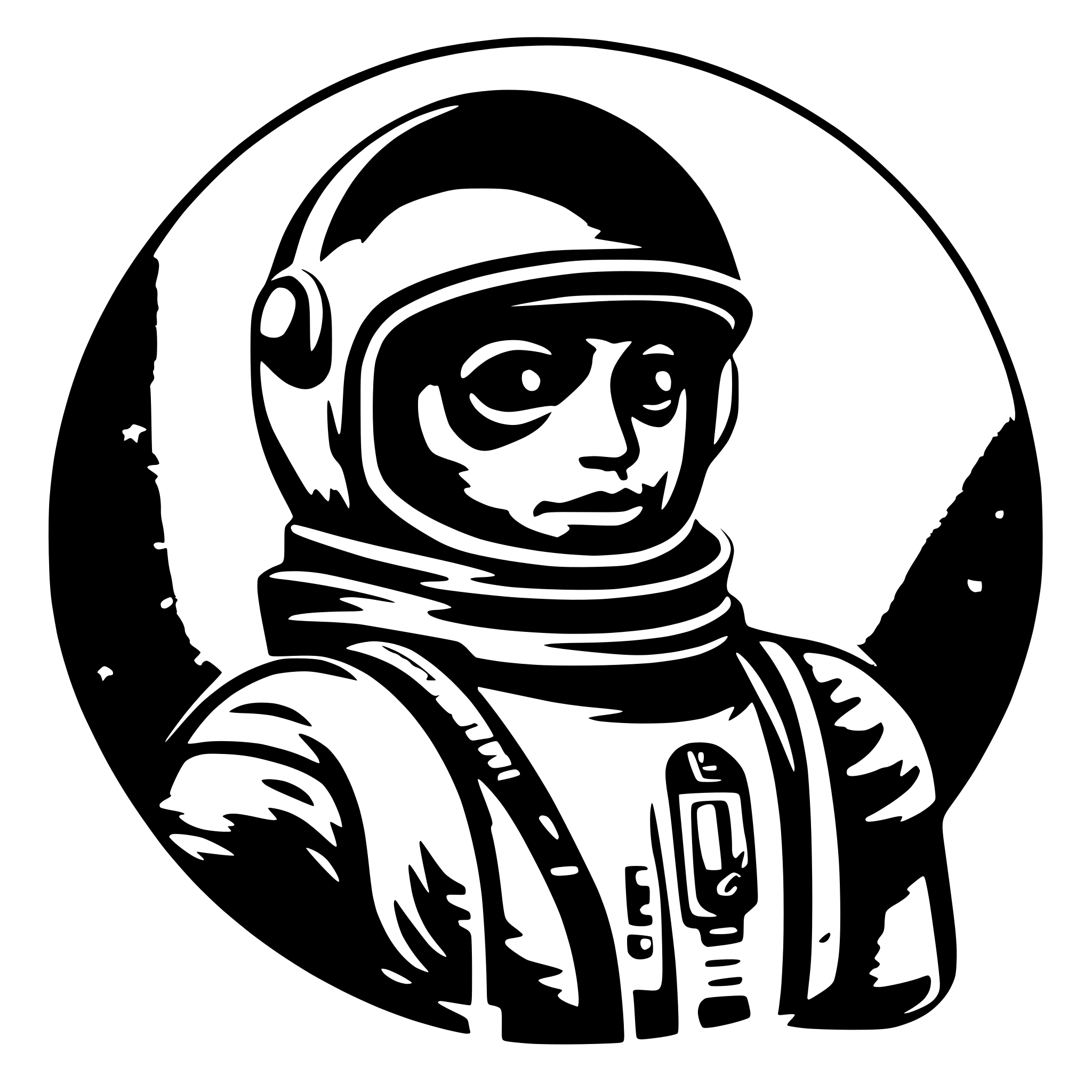 AI-generated SVG of a svg code for astronat
