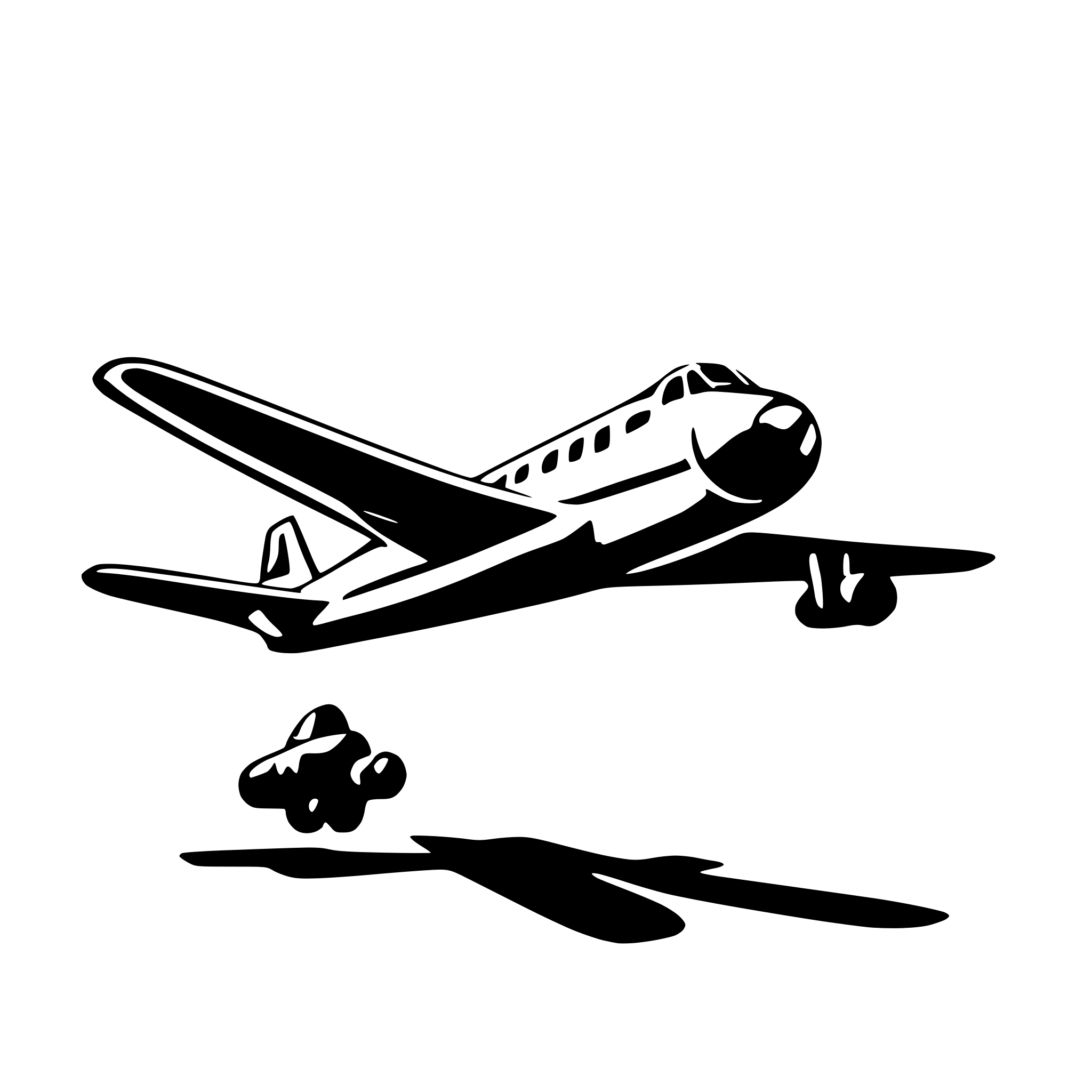 AI-generated SVG of a airplane model