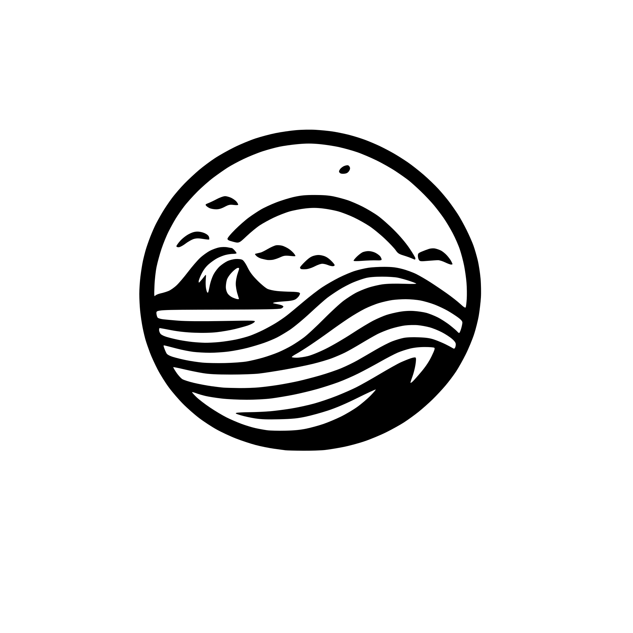 AI-generated SVG of 'marine wave logo'