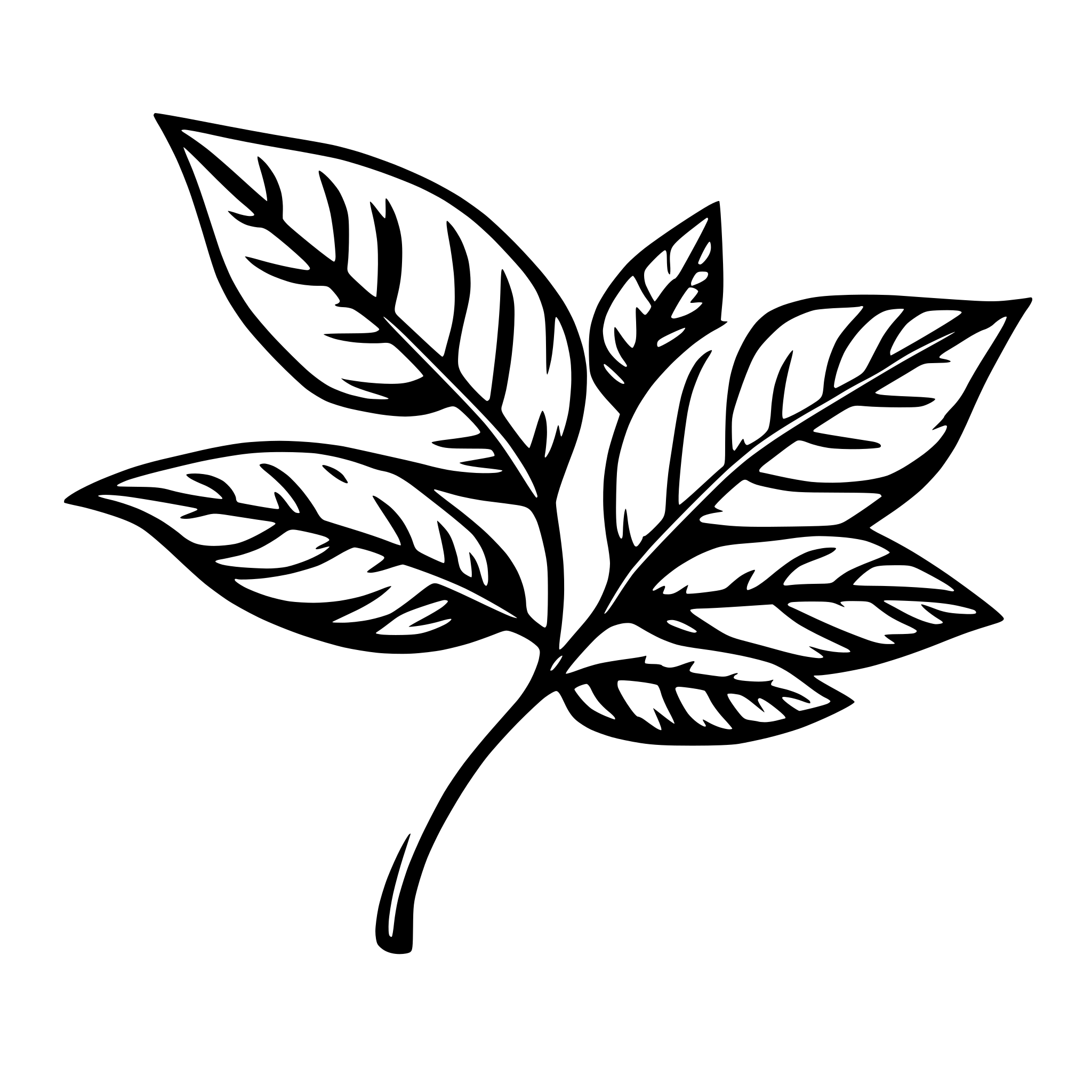 AI-generated SVG of a leaves