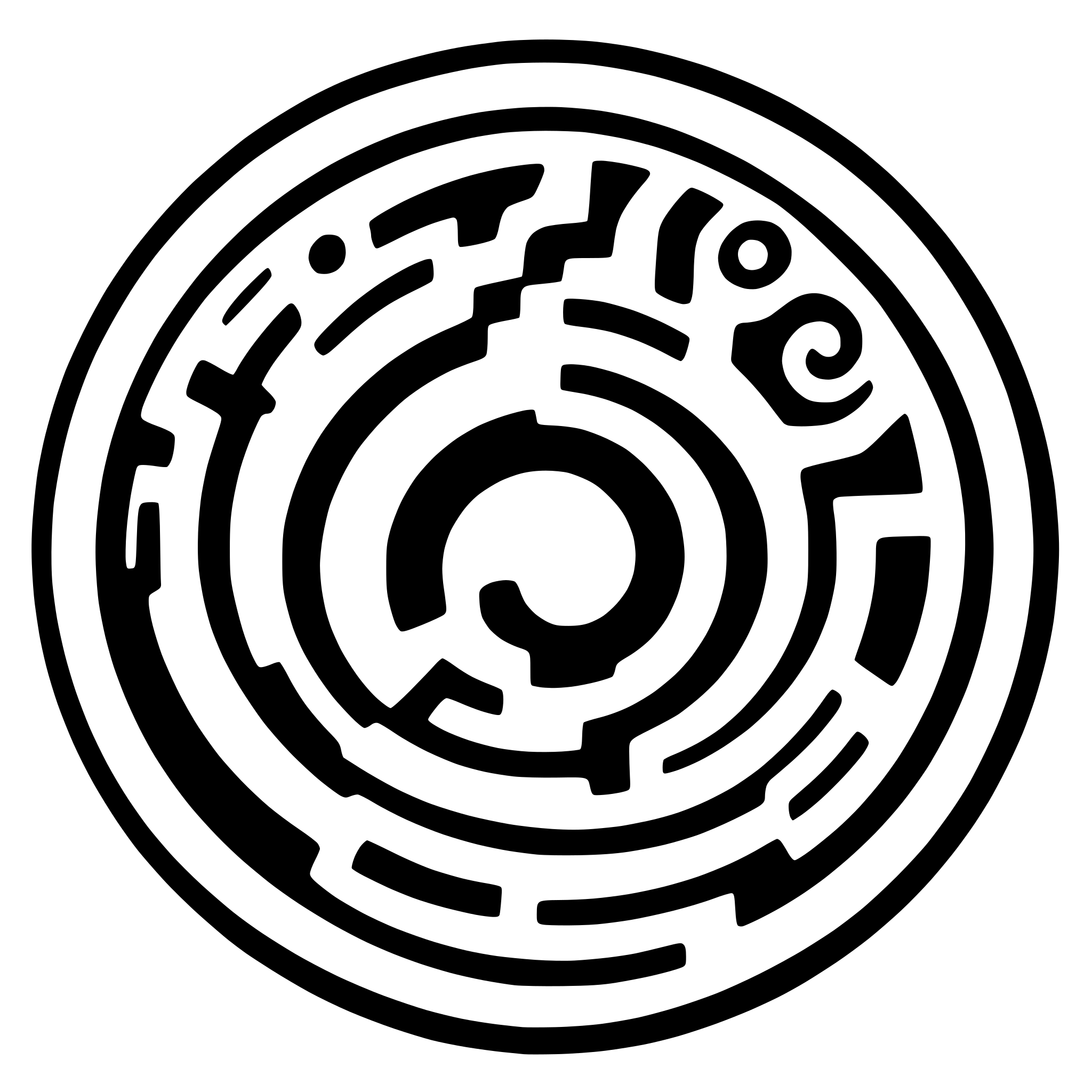 AI-generated SVG of a circle maze