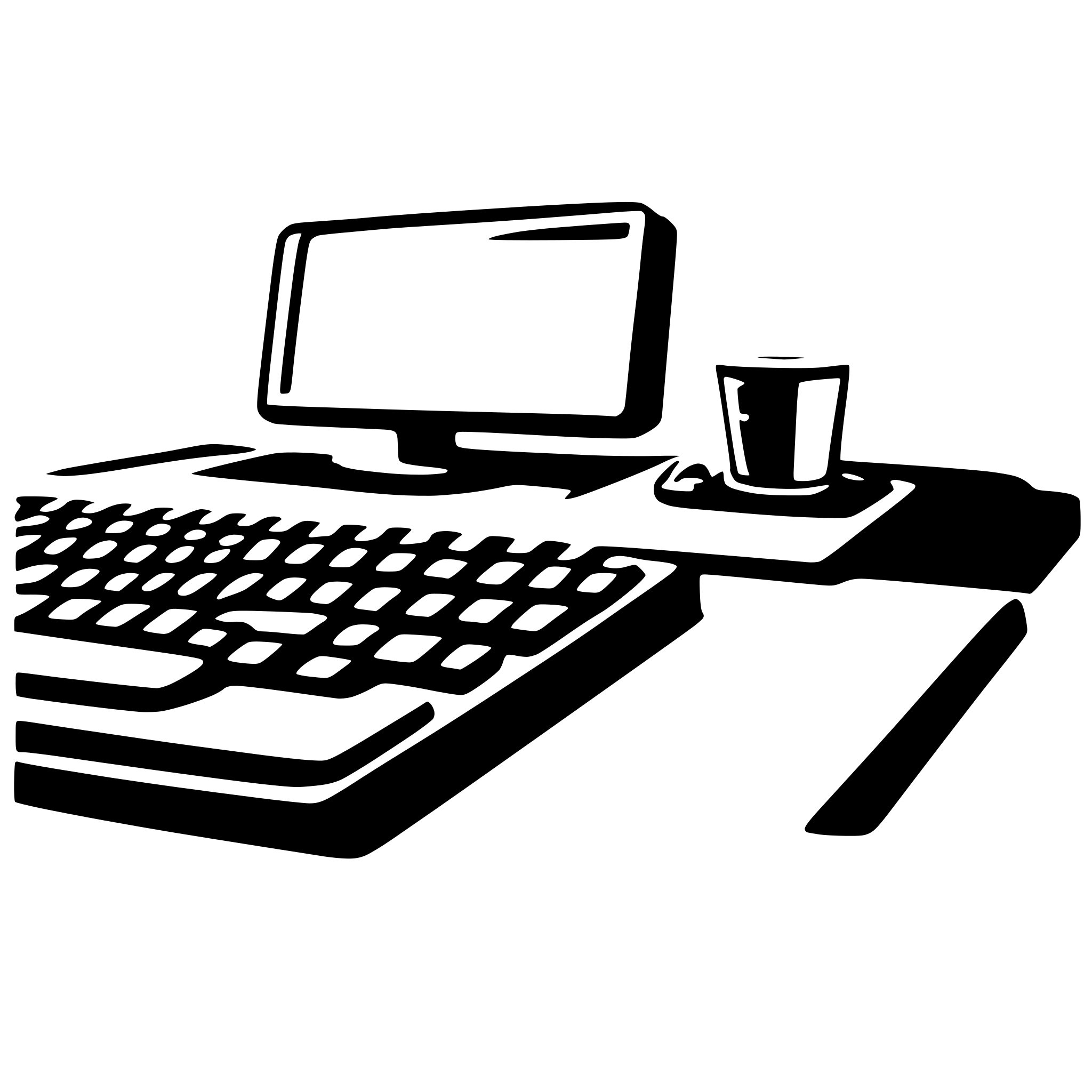 AI-generated SVG of a a pc and a keyboard