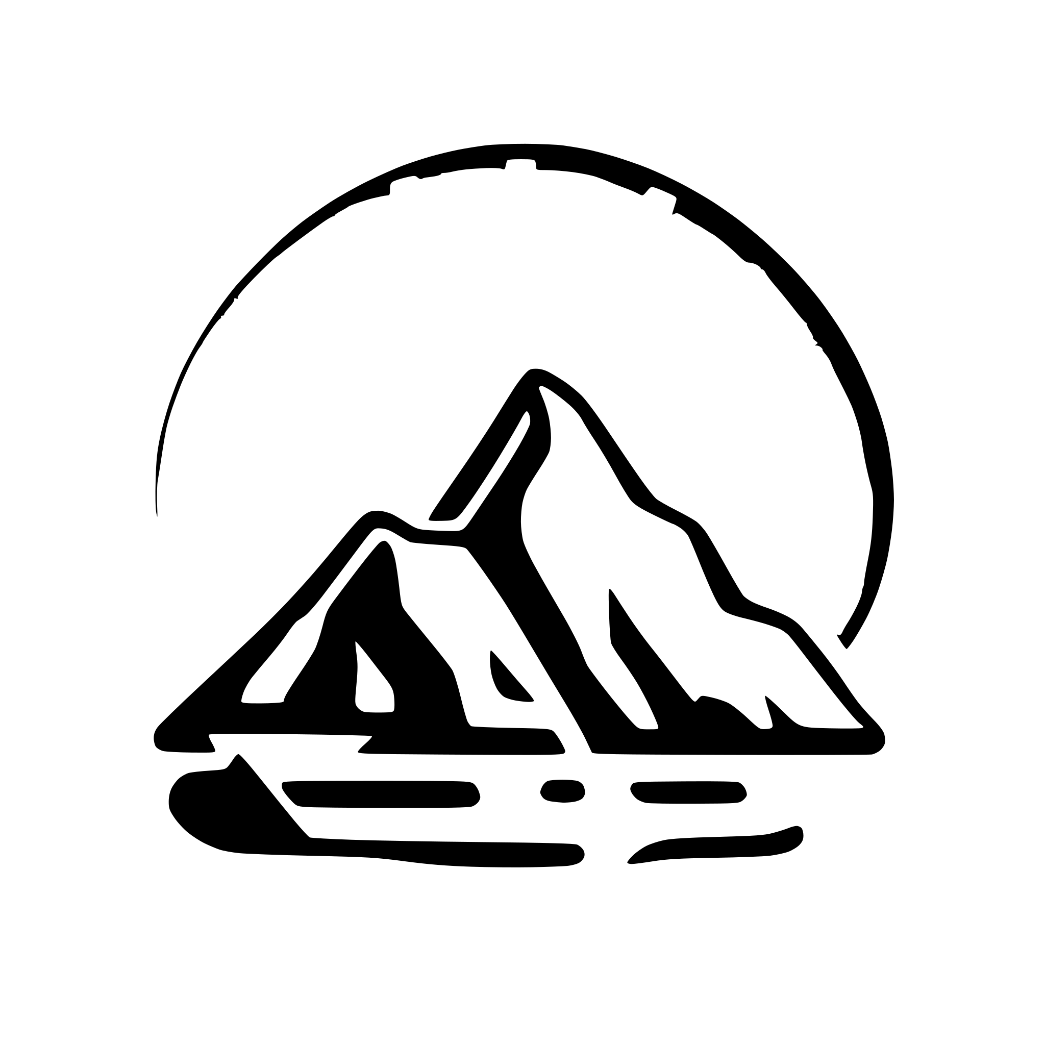 AI-generated SVG of a minimal standard placeholder image icon with mountain range and sun, but stylized and beautiful, chinese art