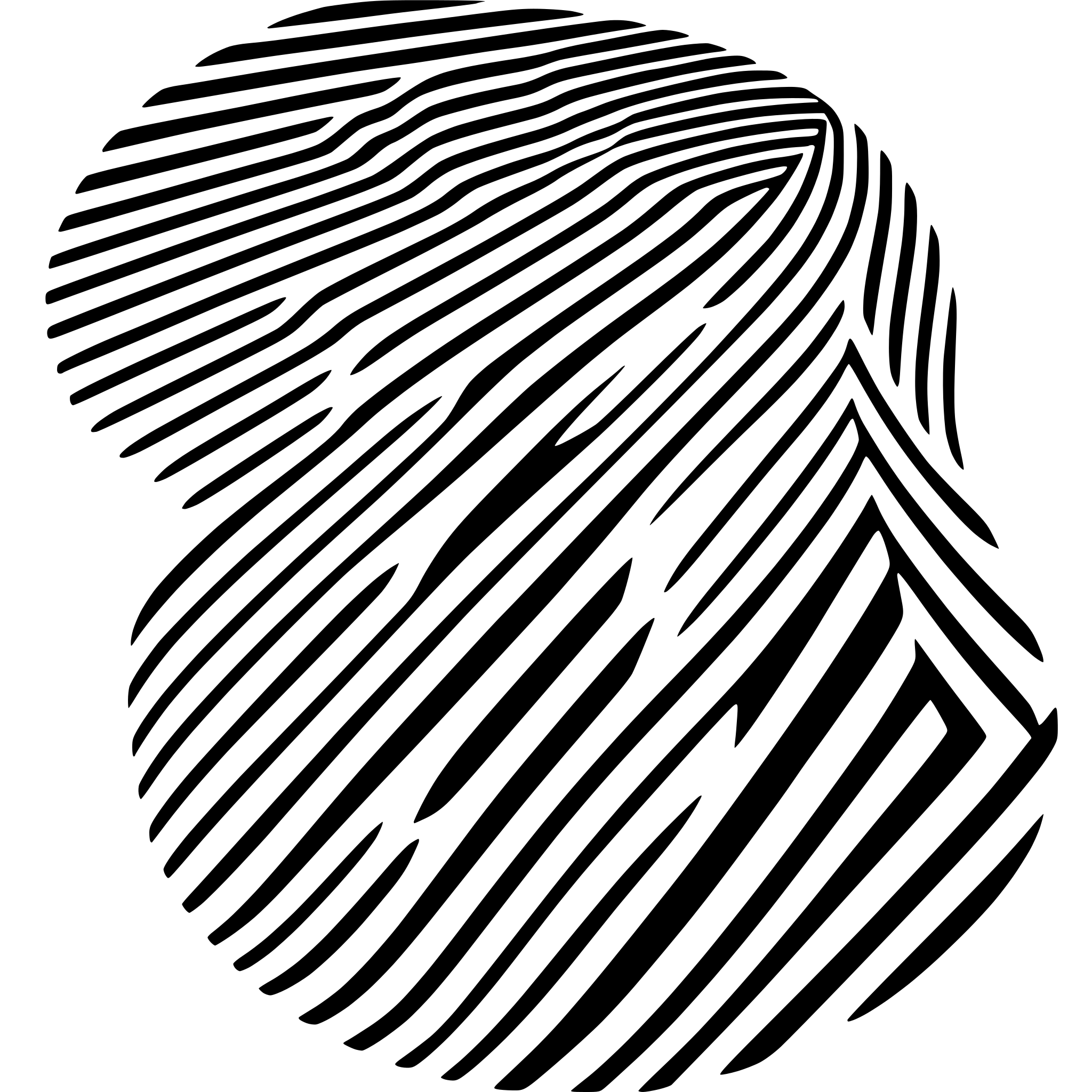 AI-generated SVG of 'intersecting hysteresis curves, minimal'