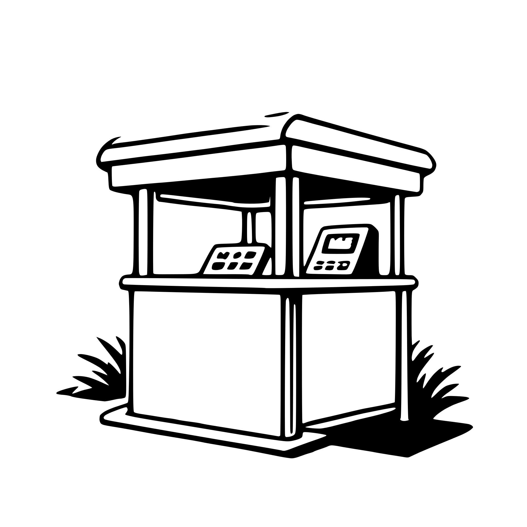 AI-generated SVG of 'kiosk'