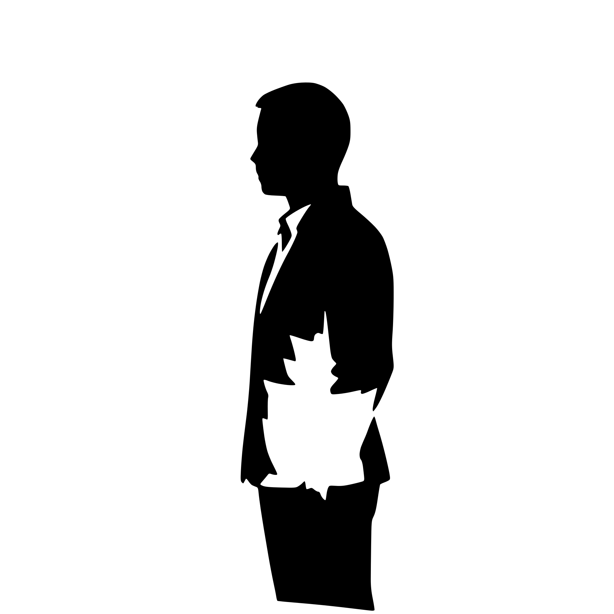 AI-generated SVG of a A man  sihouette