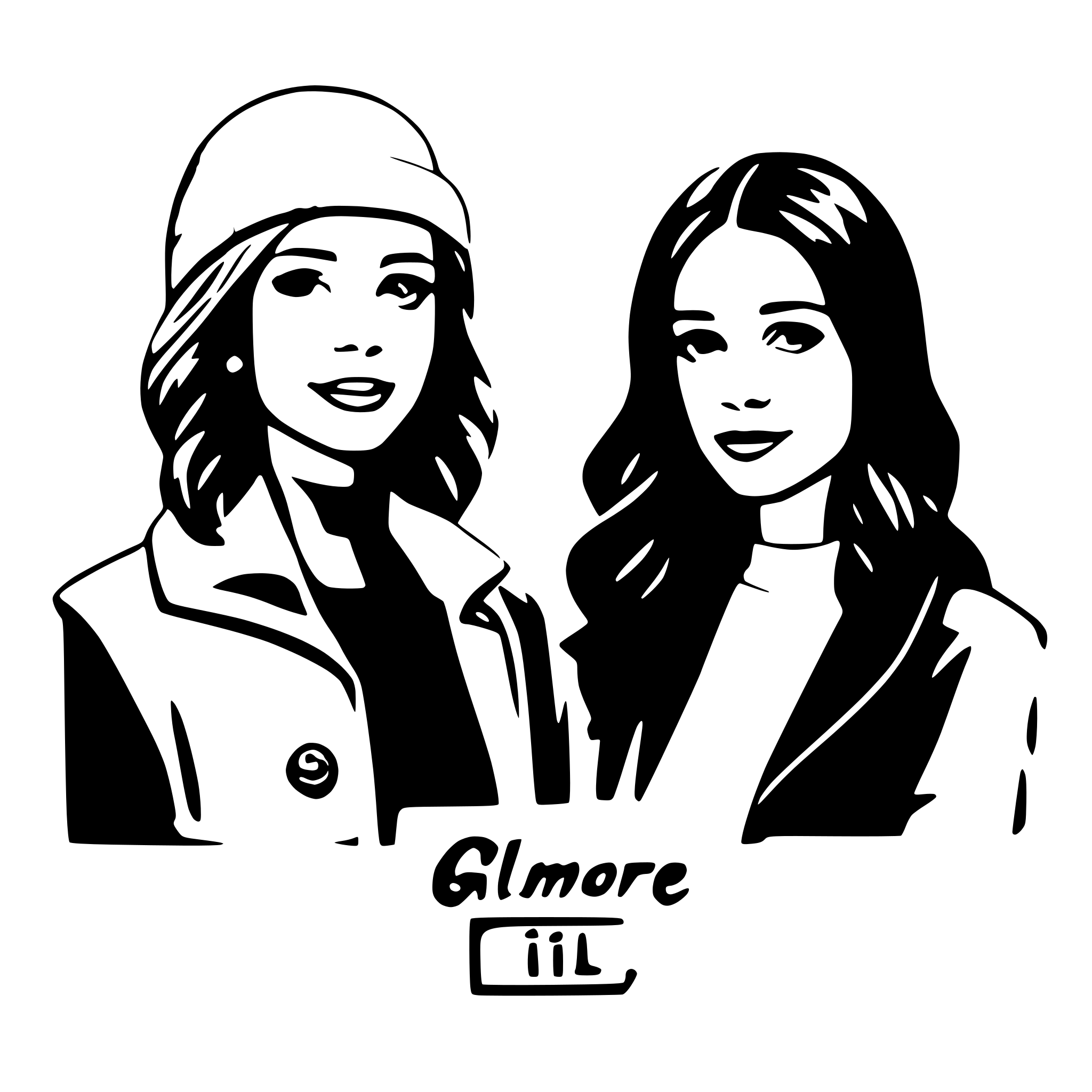 AI-generated SVG of a gilmore girls