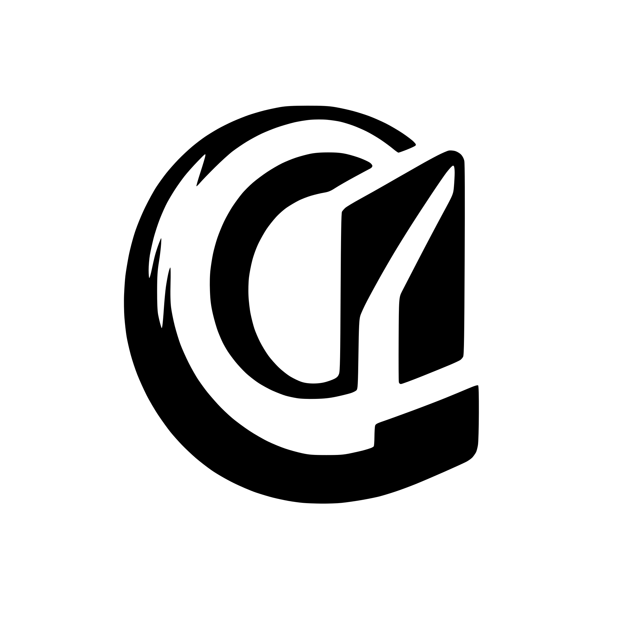 AI-generated SVG of 'letter R with @'