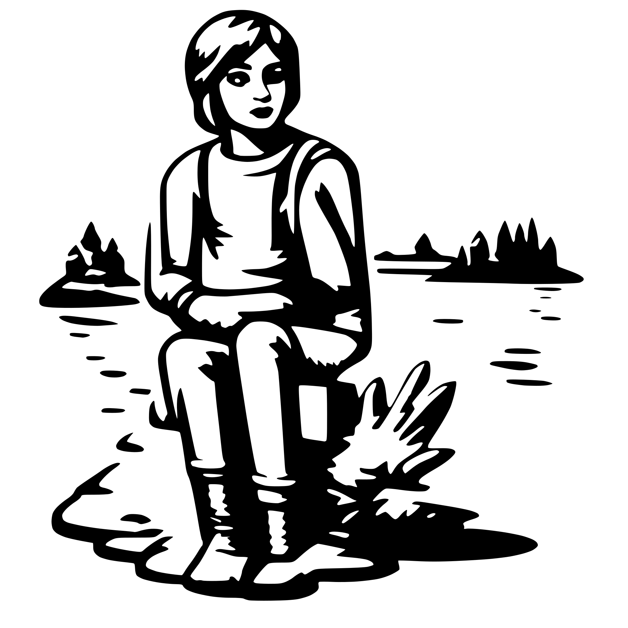 AI-generated SVG of 'sos'