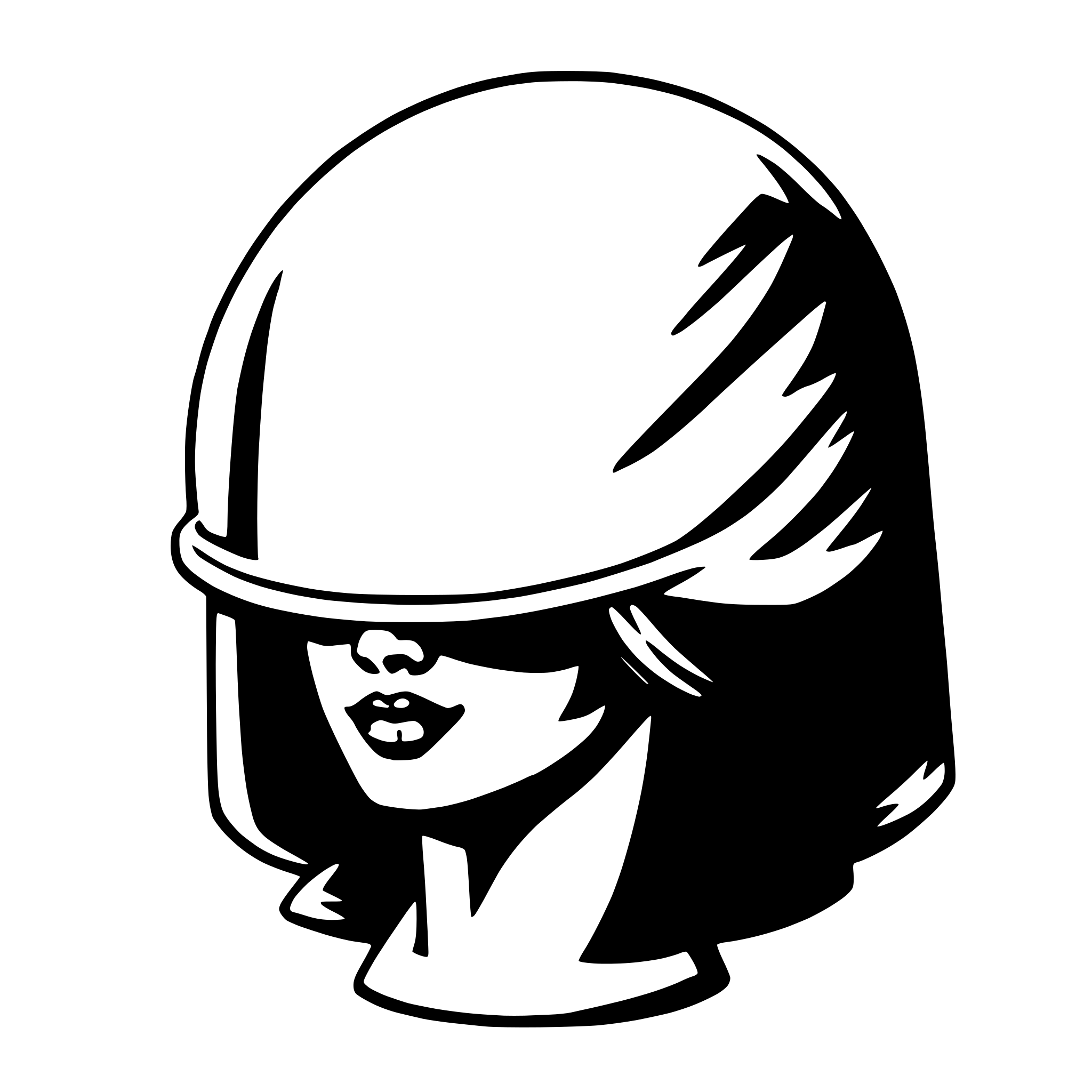AI-generated SVG of a bonnet