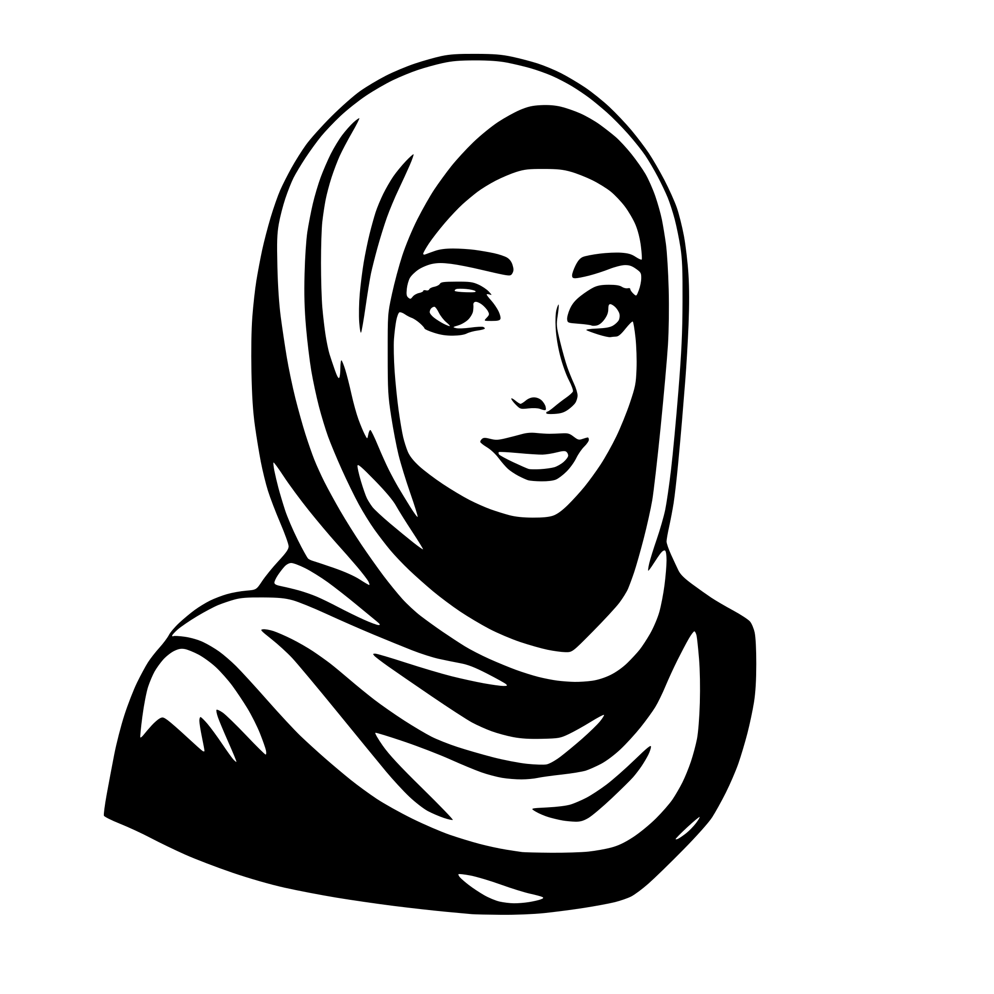 AI-generated SVG of 'hijab'