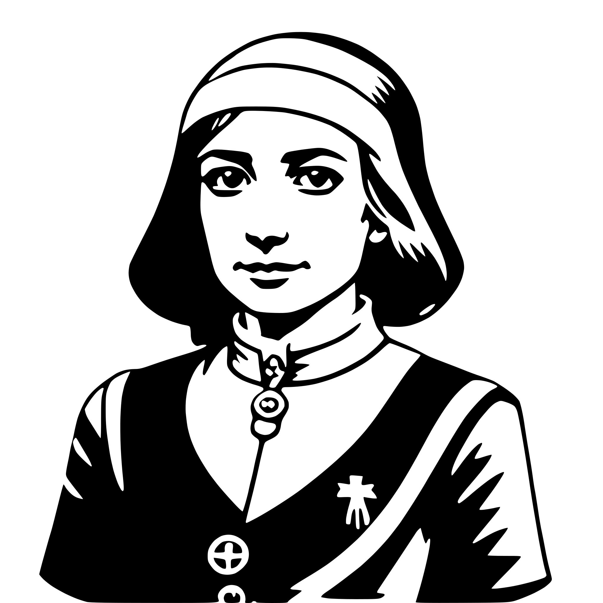AI-generated SVG of a florence nightingale