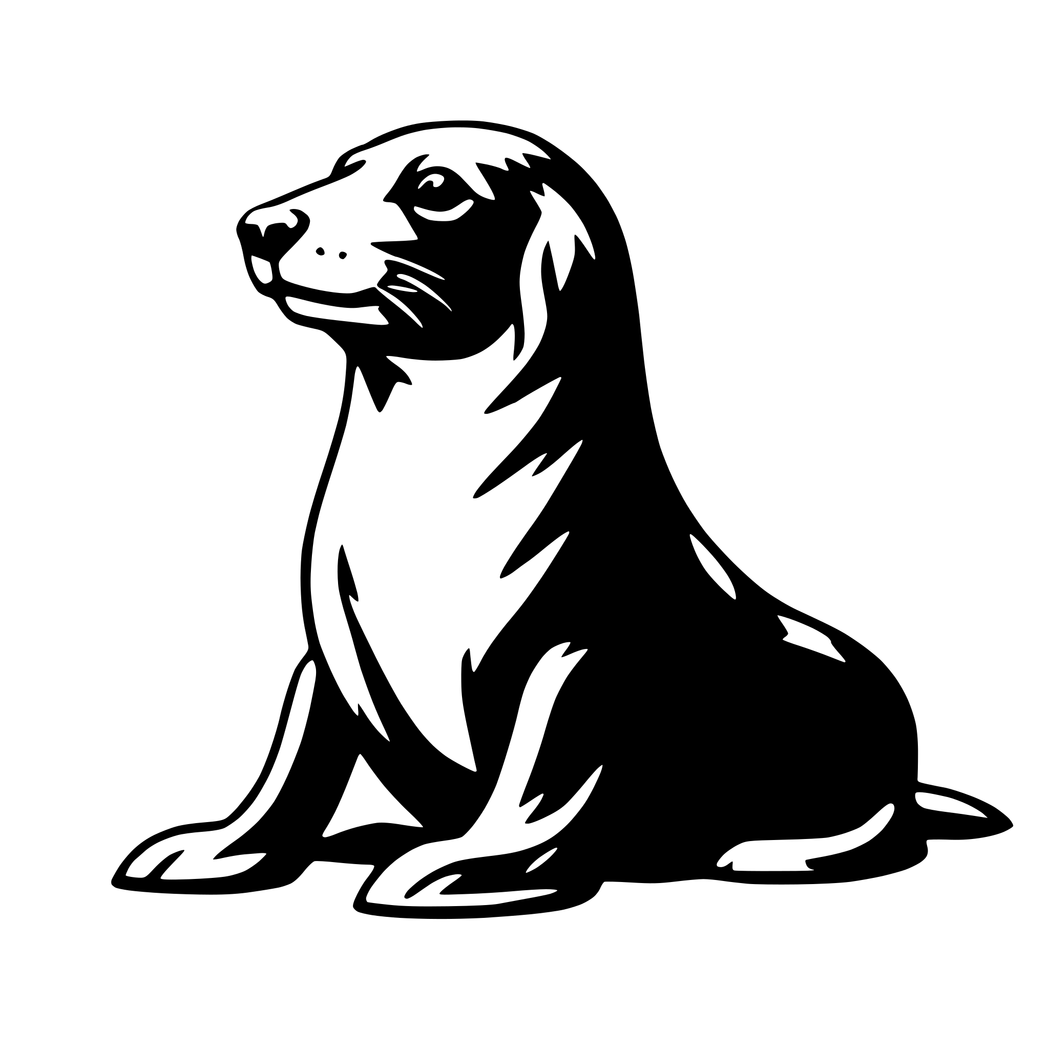 AI-generated SVG of a sea lion