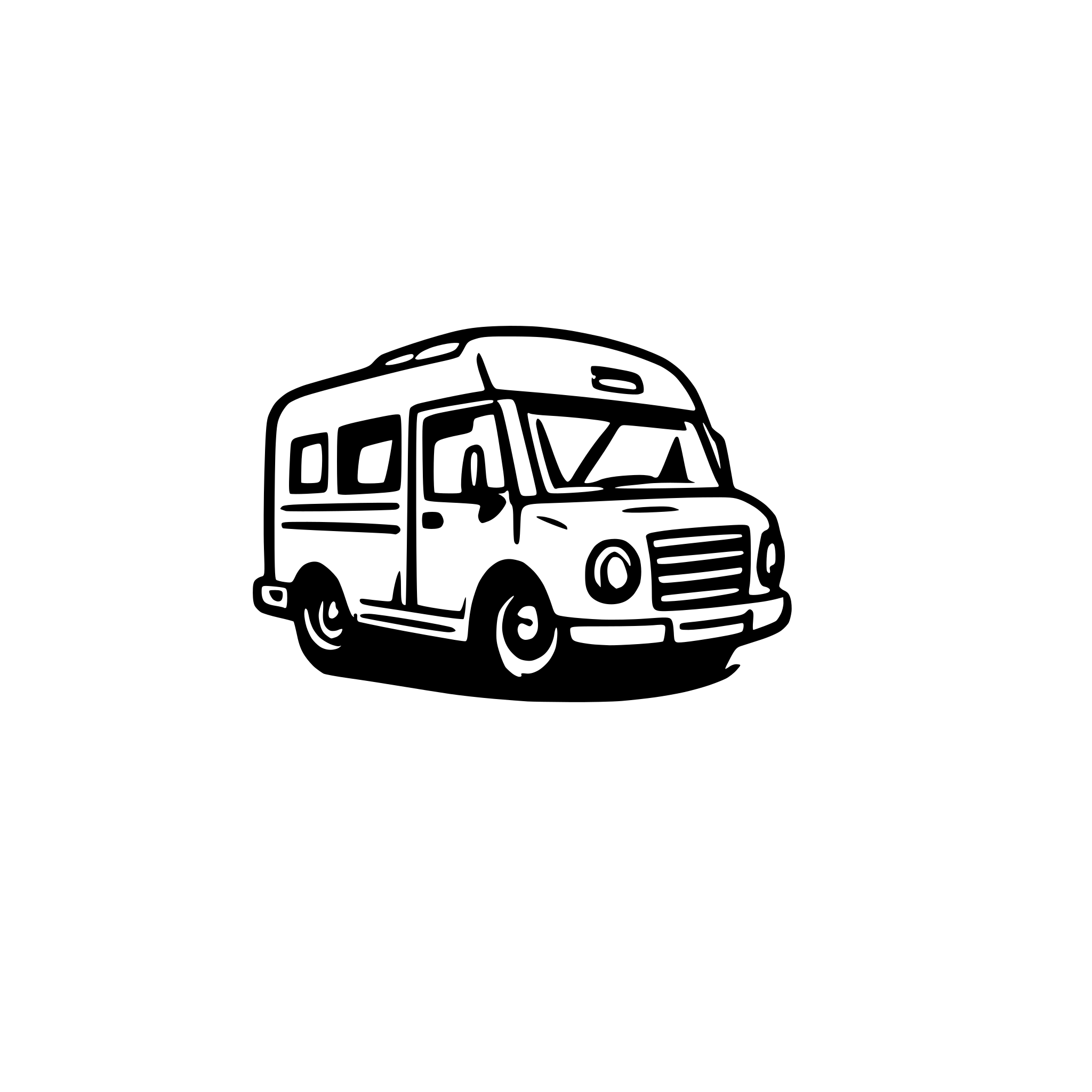 AI-generated SVG of 'motorhome for logo'