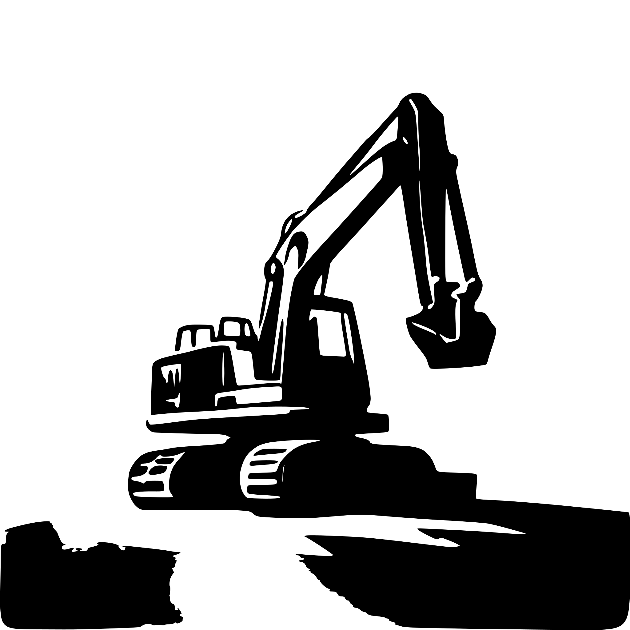 AI-generated SVG of 'excavator cartoon'