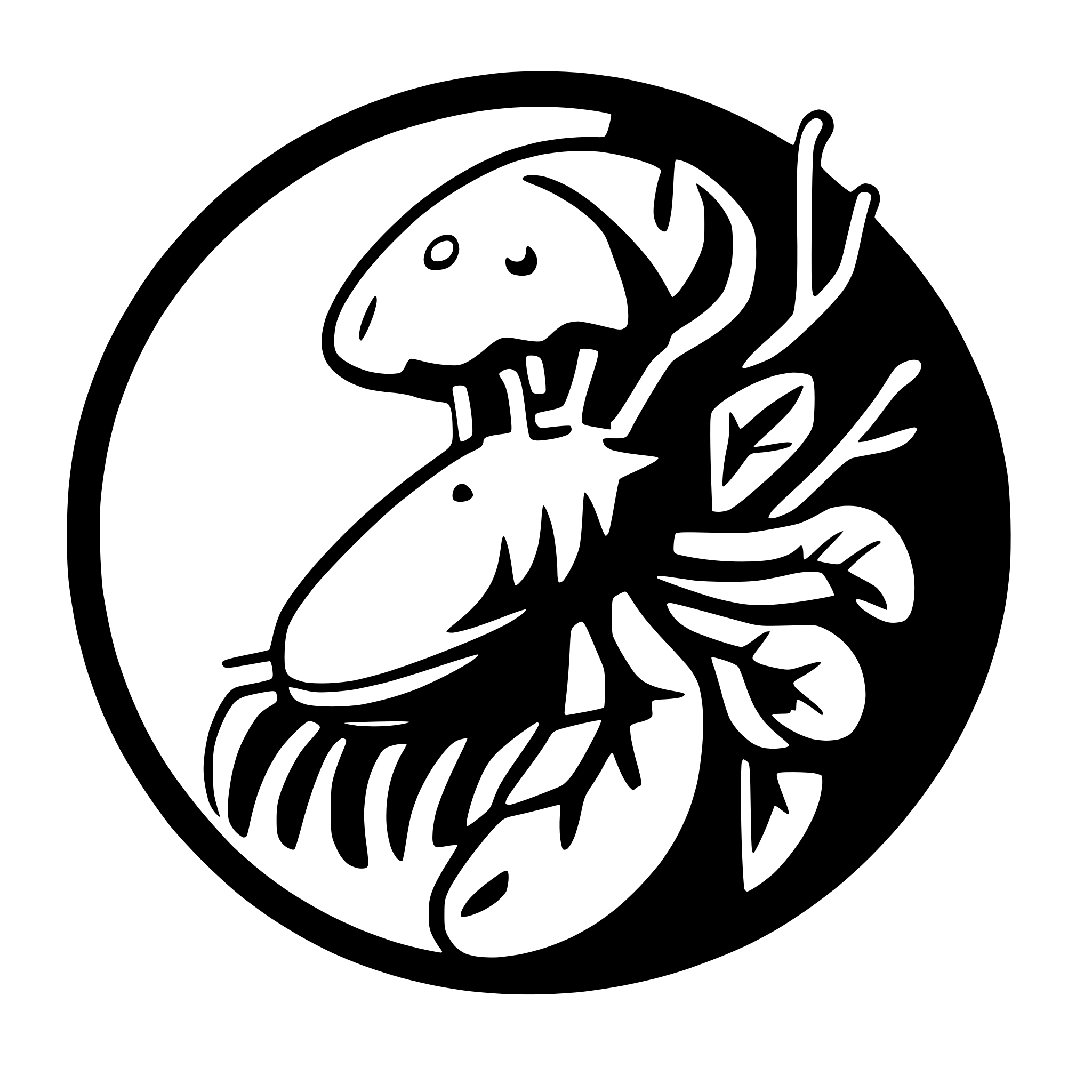 AI-generated SVG of 'lobster with a mushroom'