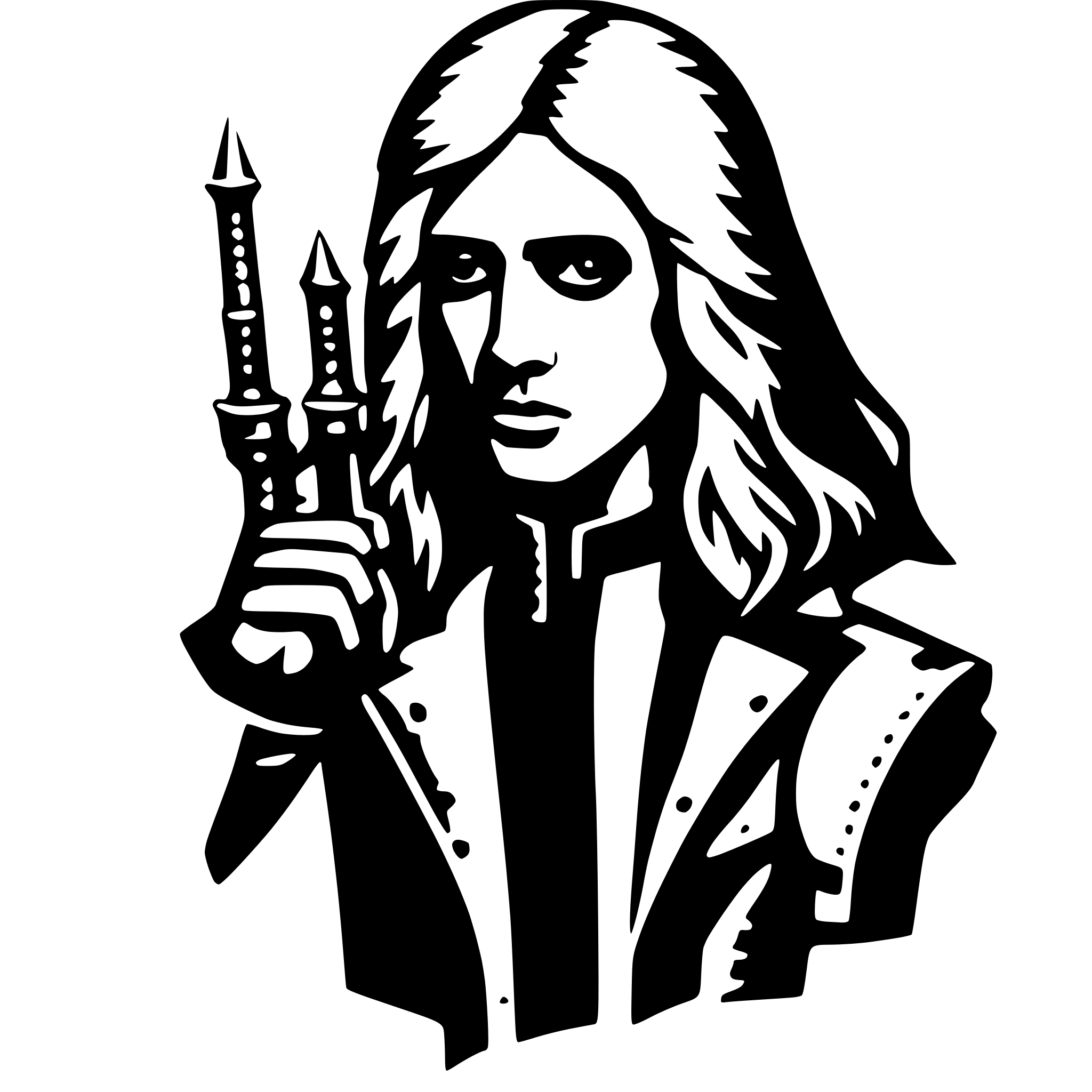 AI-generated SVG of 'Judas Priest'