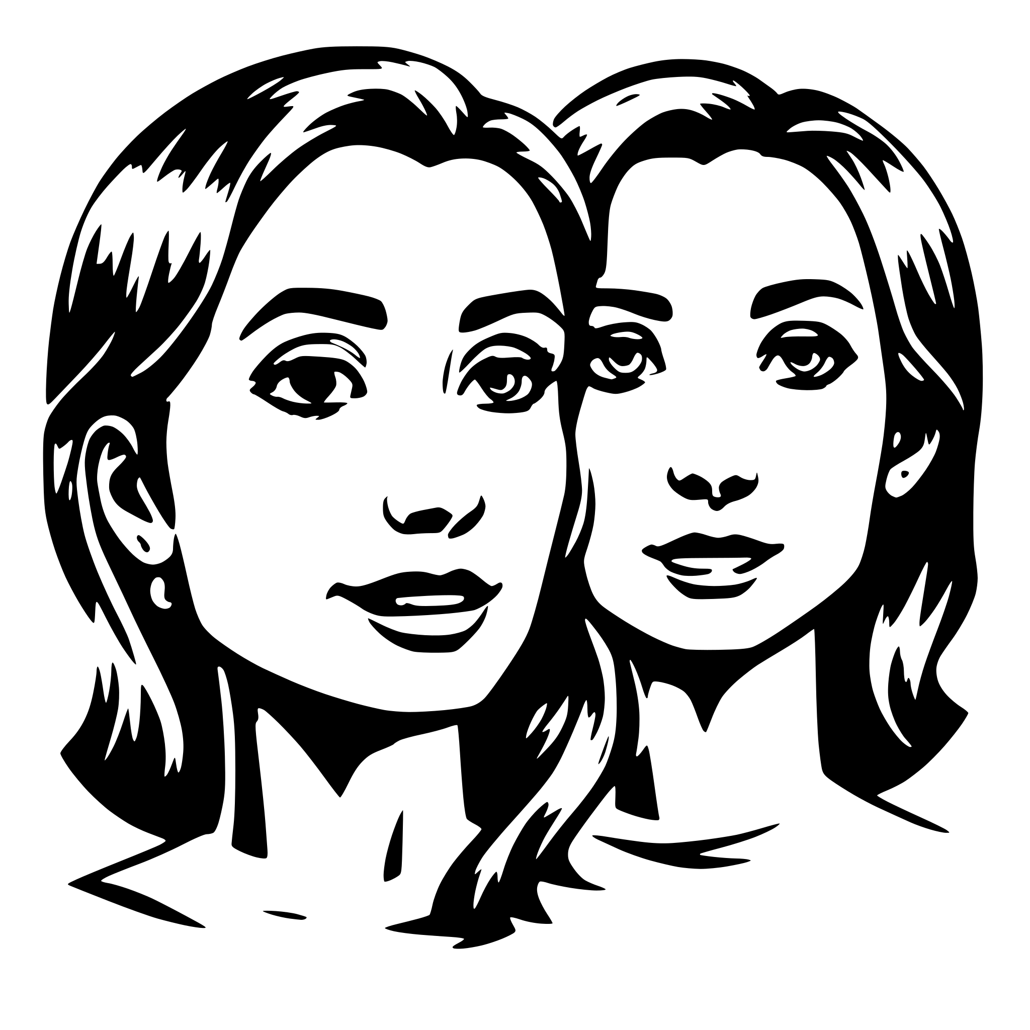 AI-generated SVG of 'facial expressions emotions'