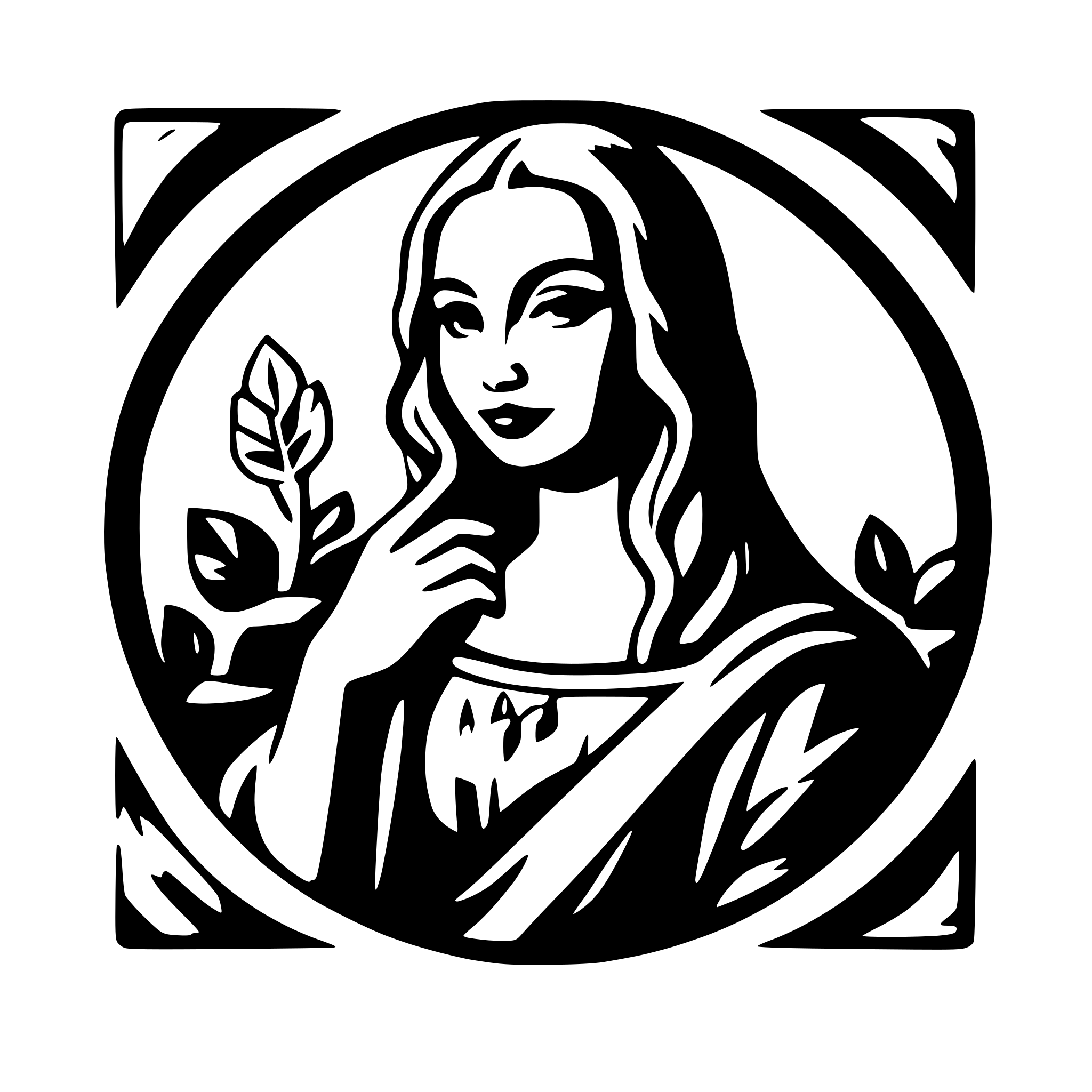 AI-generated SVG of a Mona Lisa smoking a blunt