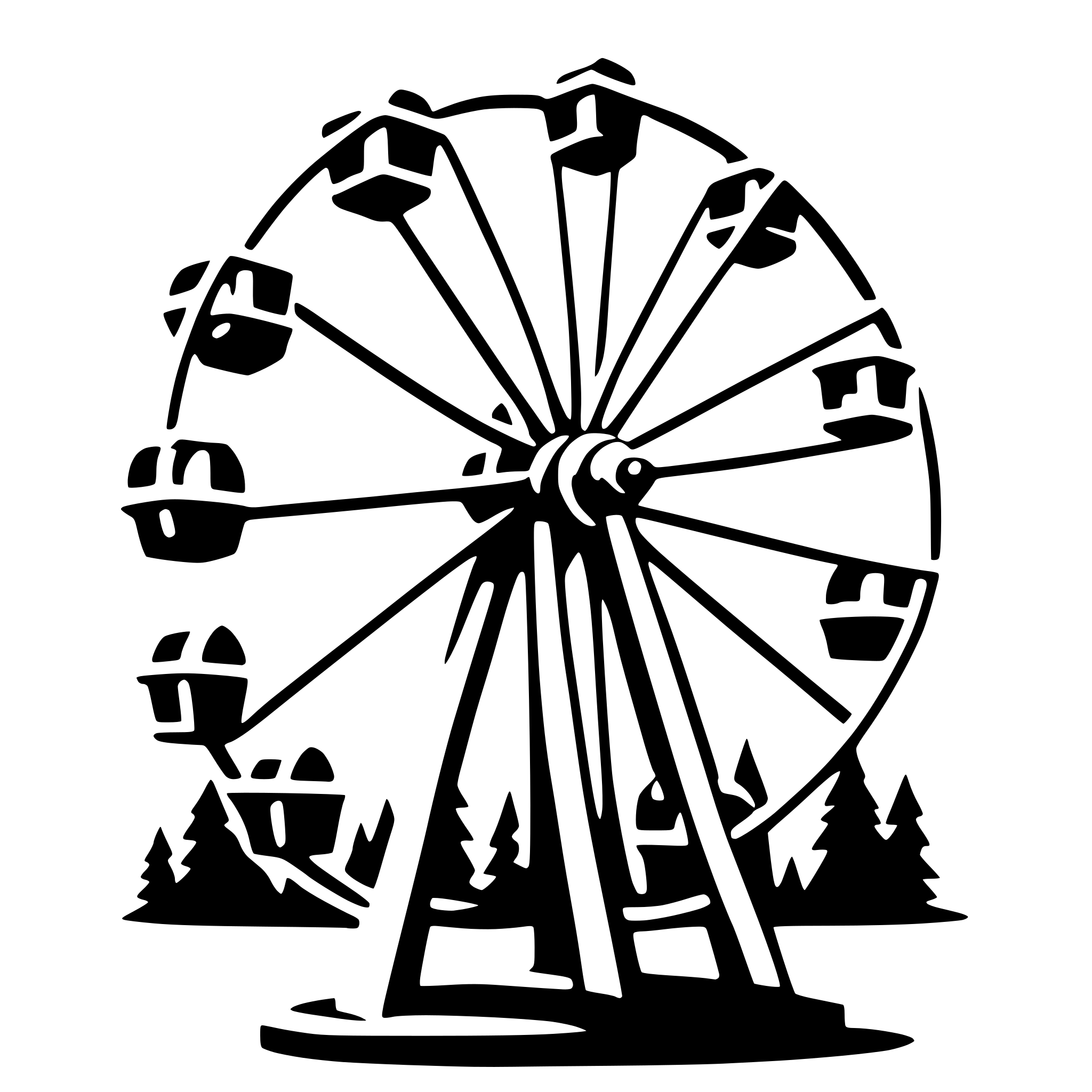 AI-generated SVG of 'ferris wheel'