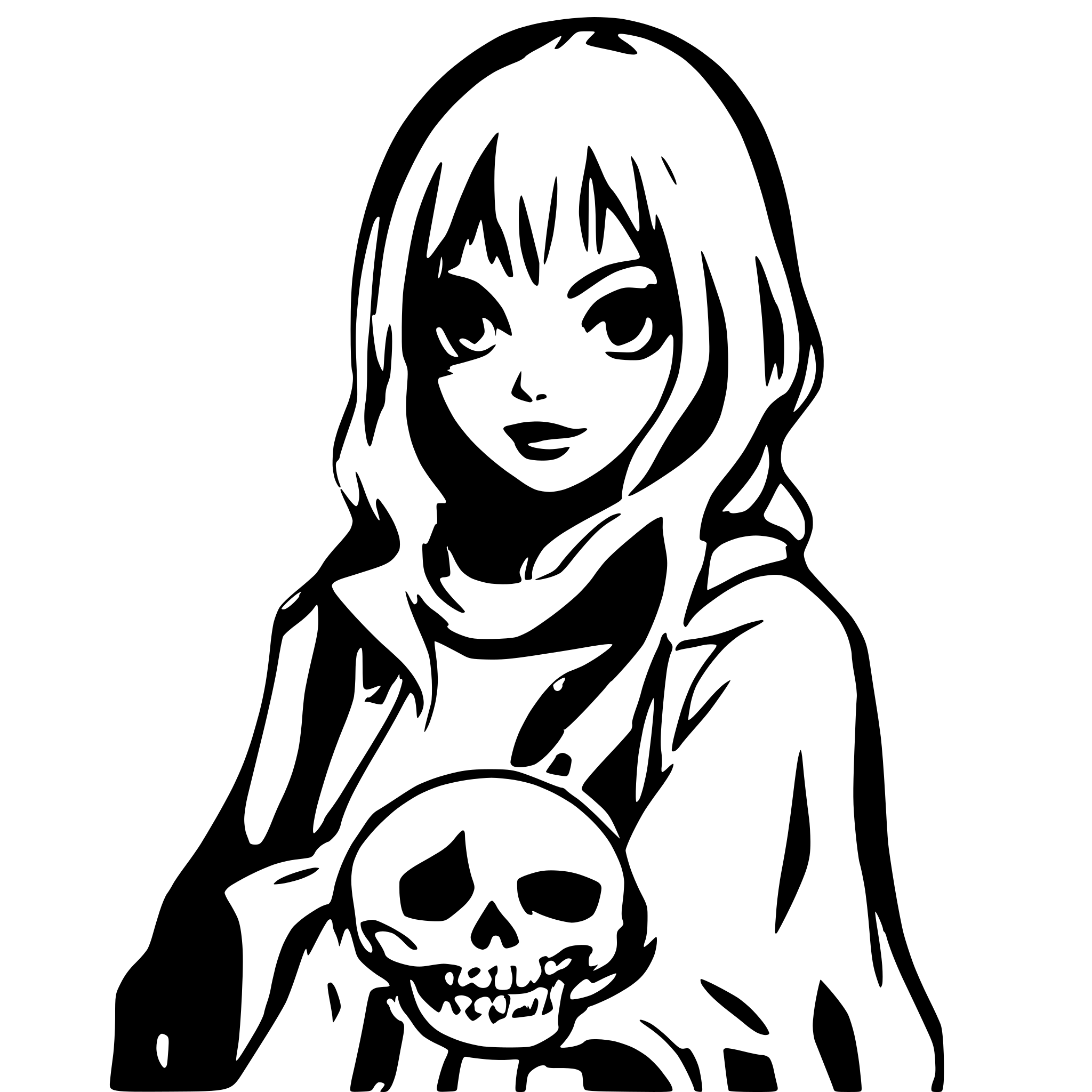 AI-generated SVG of 'skull'