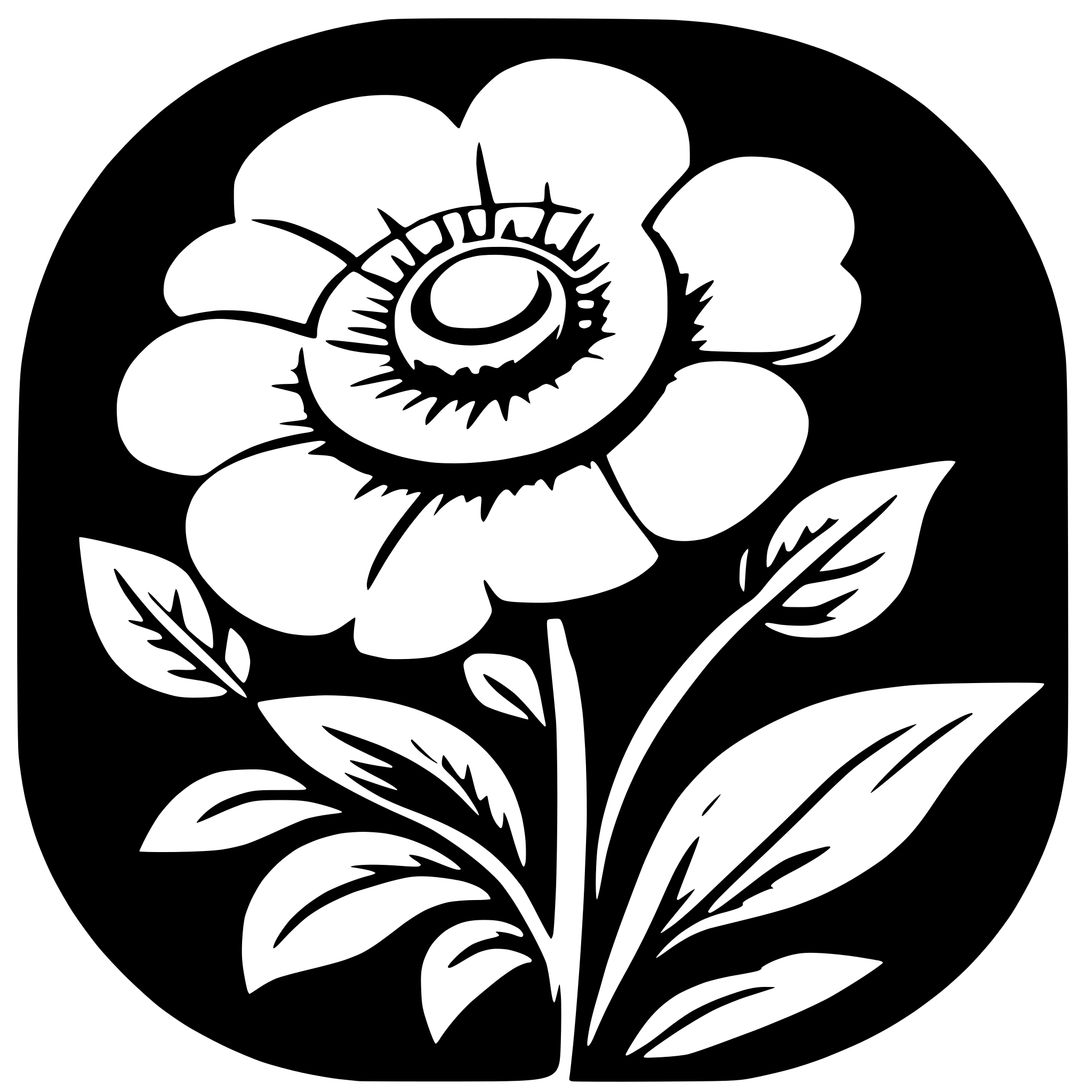 AI-generated SVG of a flower