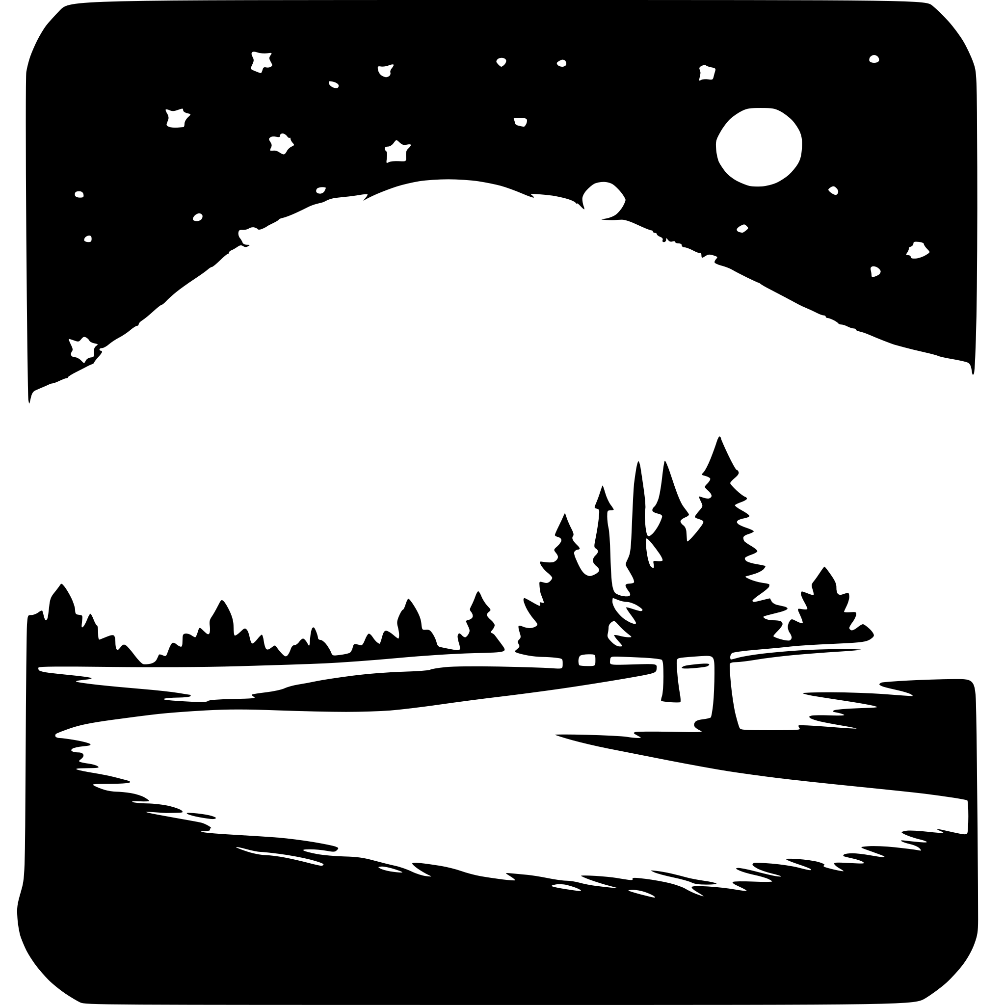 AI-generated SVG of a star field
