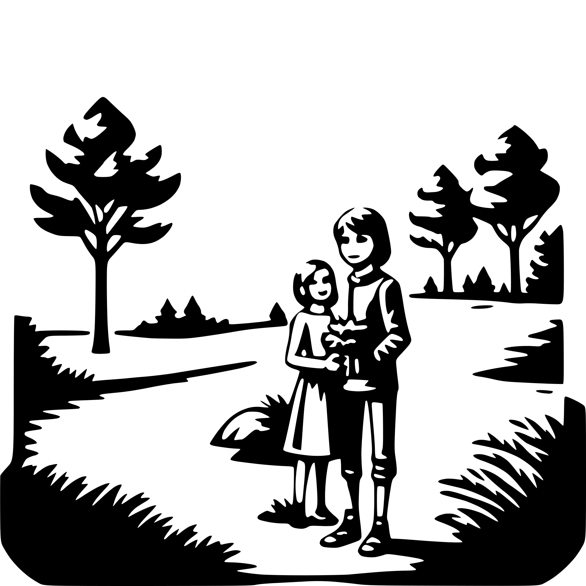 AI-generated SVG of a nature lover