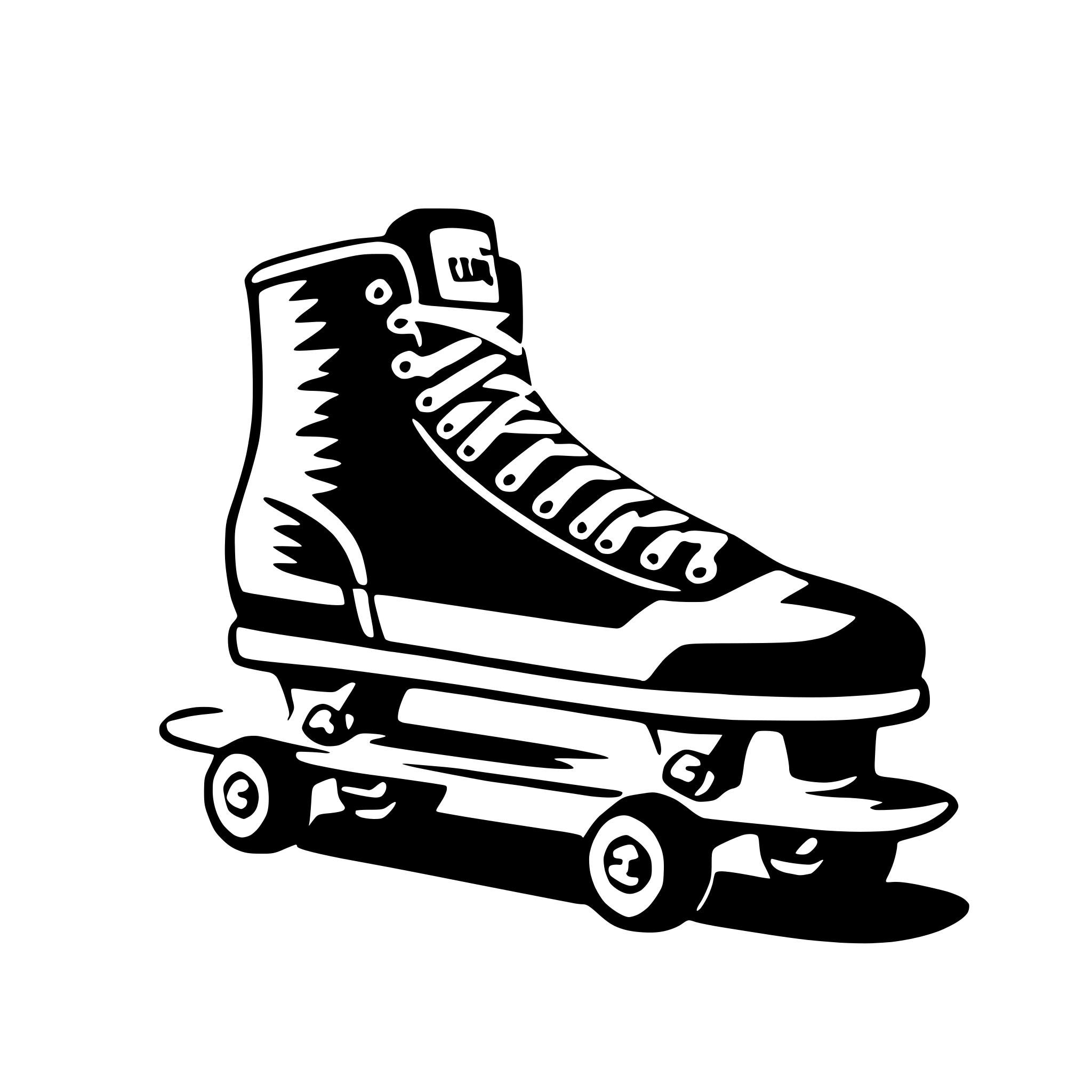 AI-generated SVG of a skate
