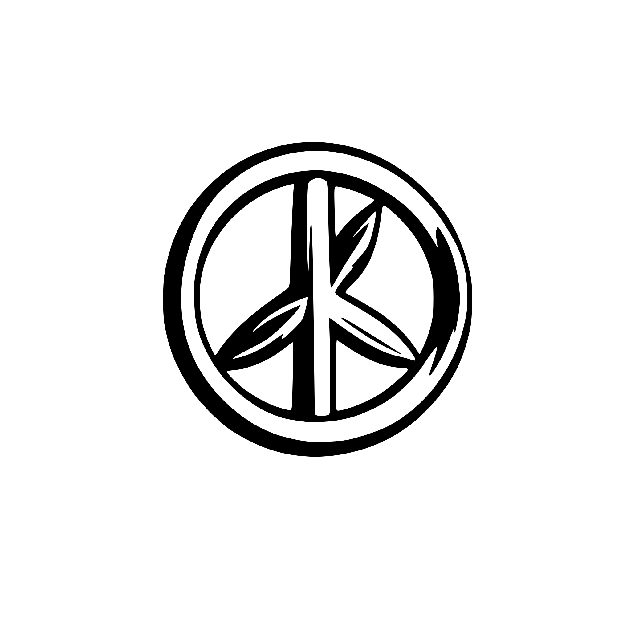 AI-generated SVG of 'peace in hormony'