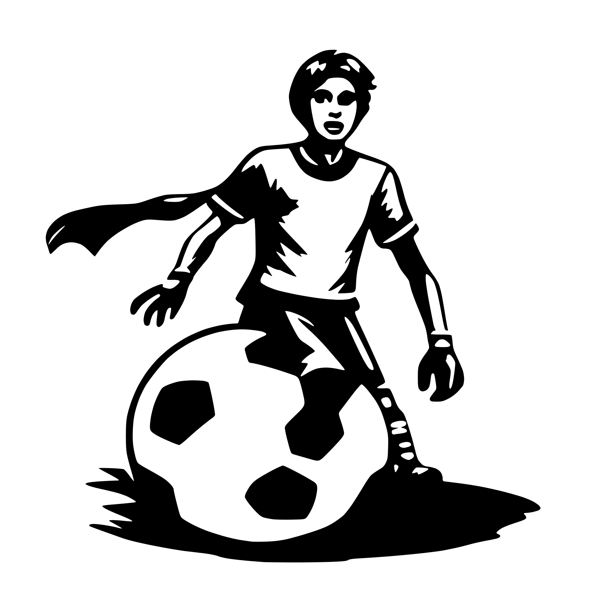 AI-generated SVG of 'soccer'