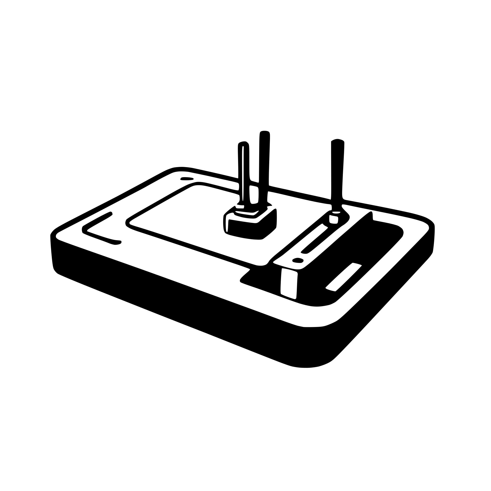 AI-generated SVG of a Icon router board for lab; red color
