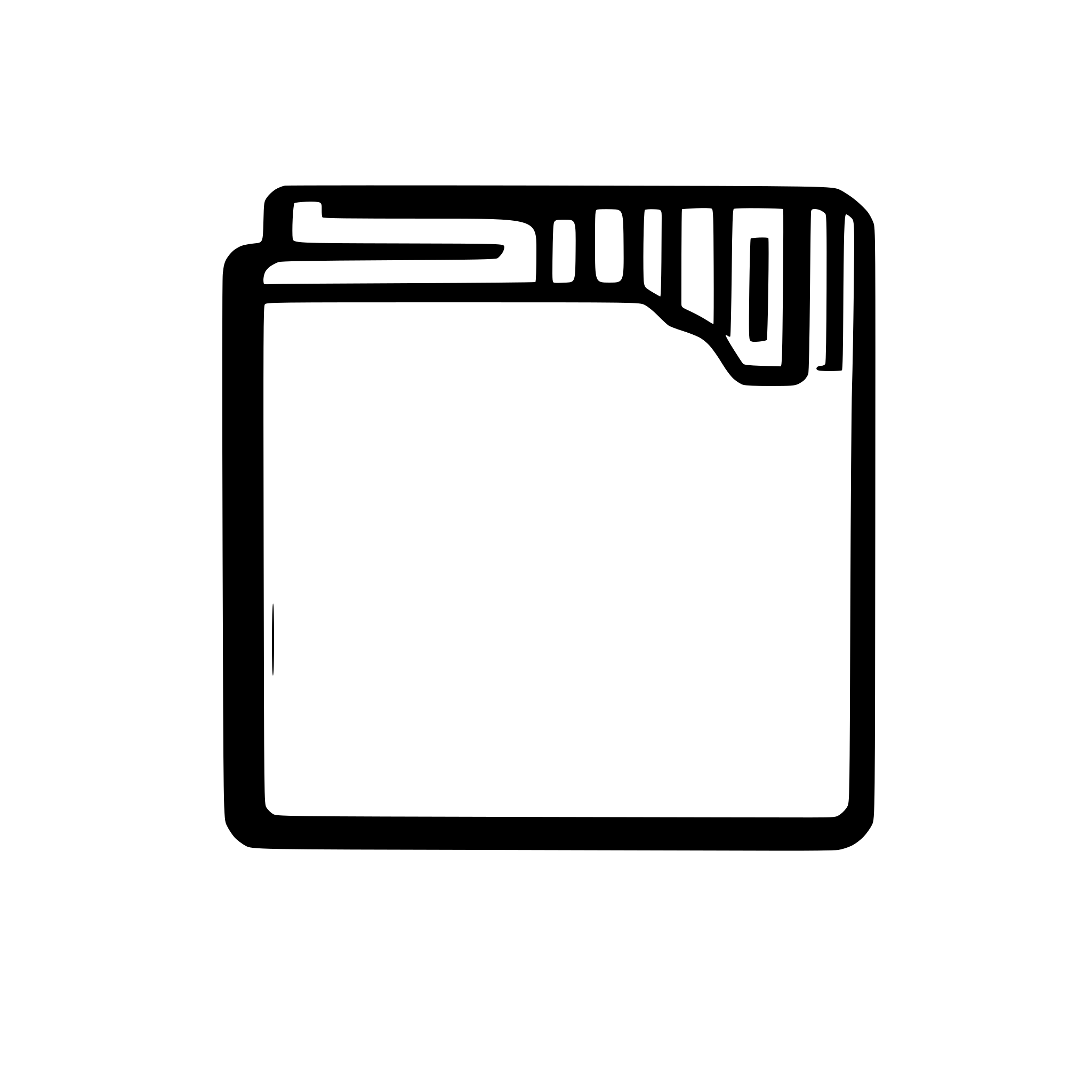 AI-generated SVG of a simplistic empty white folder icon