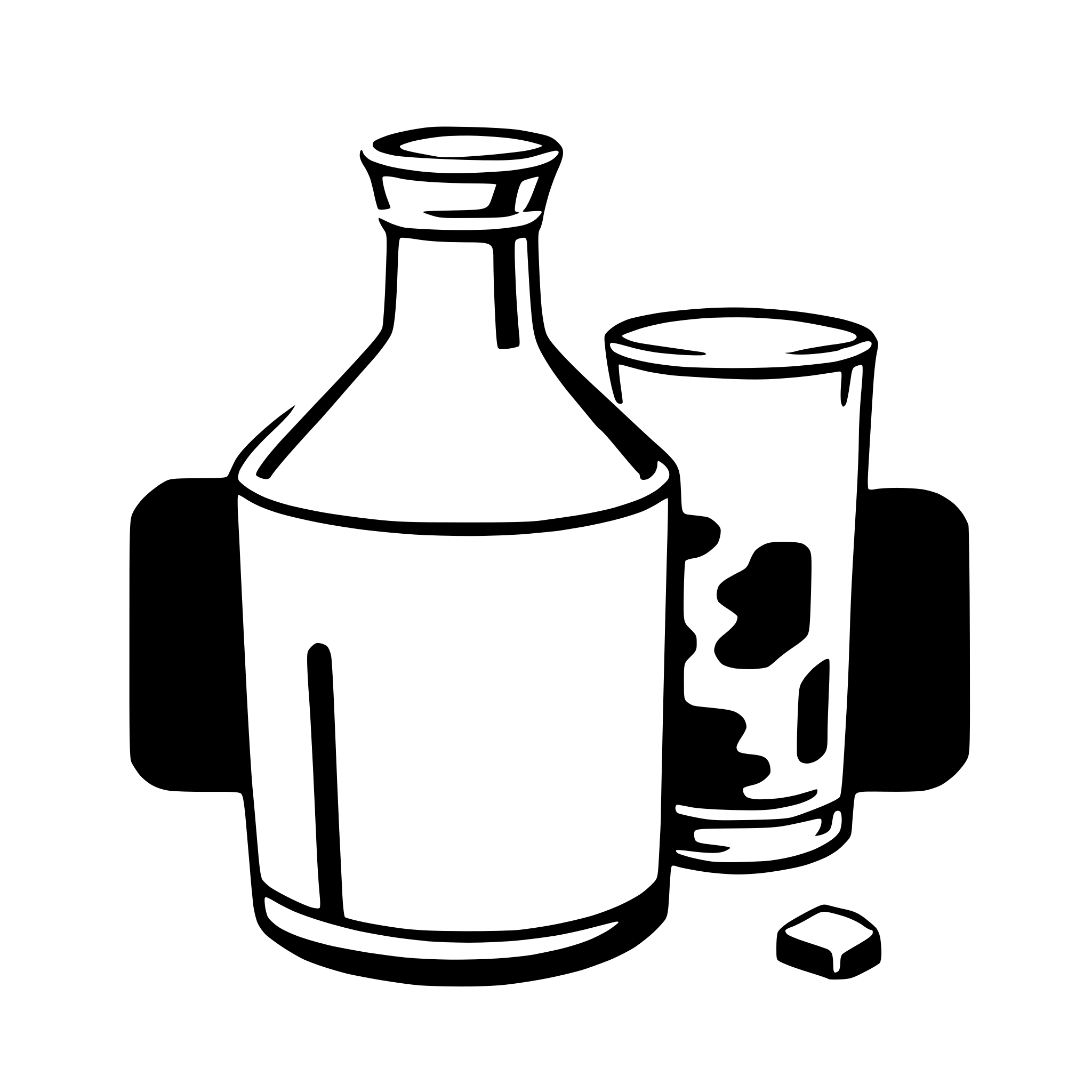 AI-generated SVG of a milk