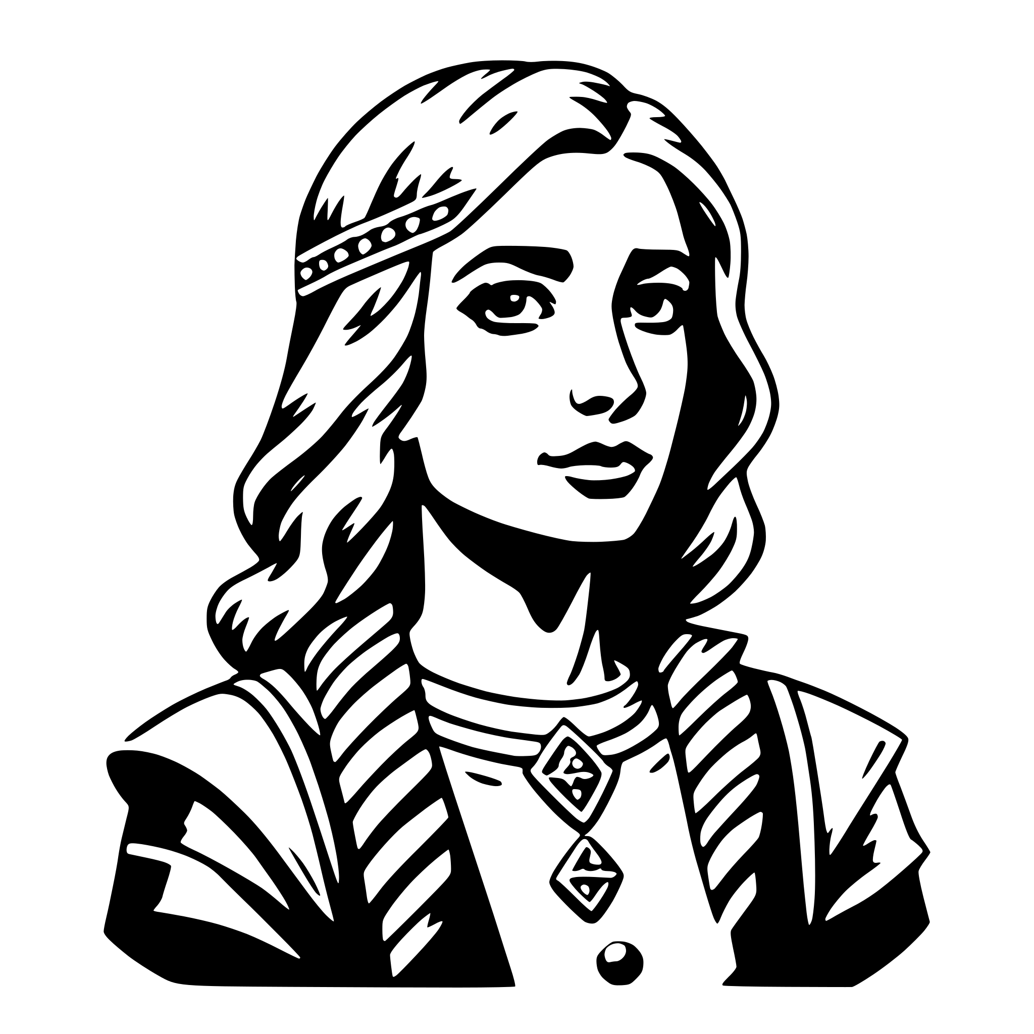 AI-generated SVG of 'frigg'