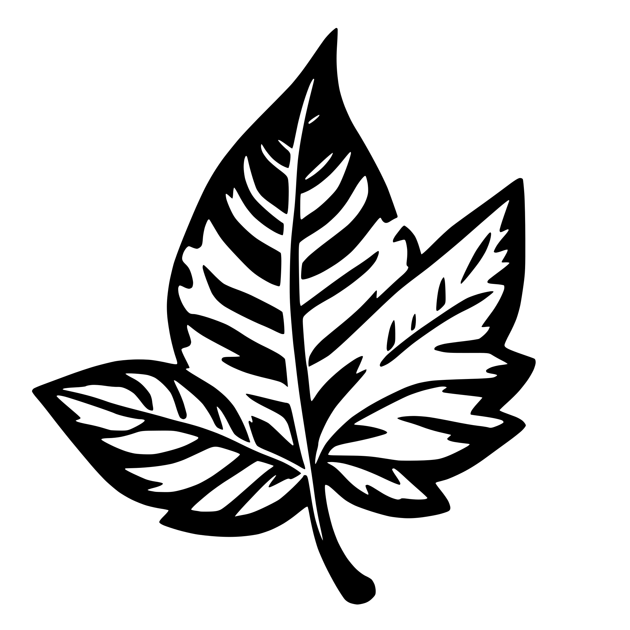 AI-generated SVG of a leaf