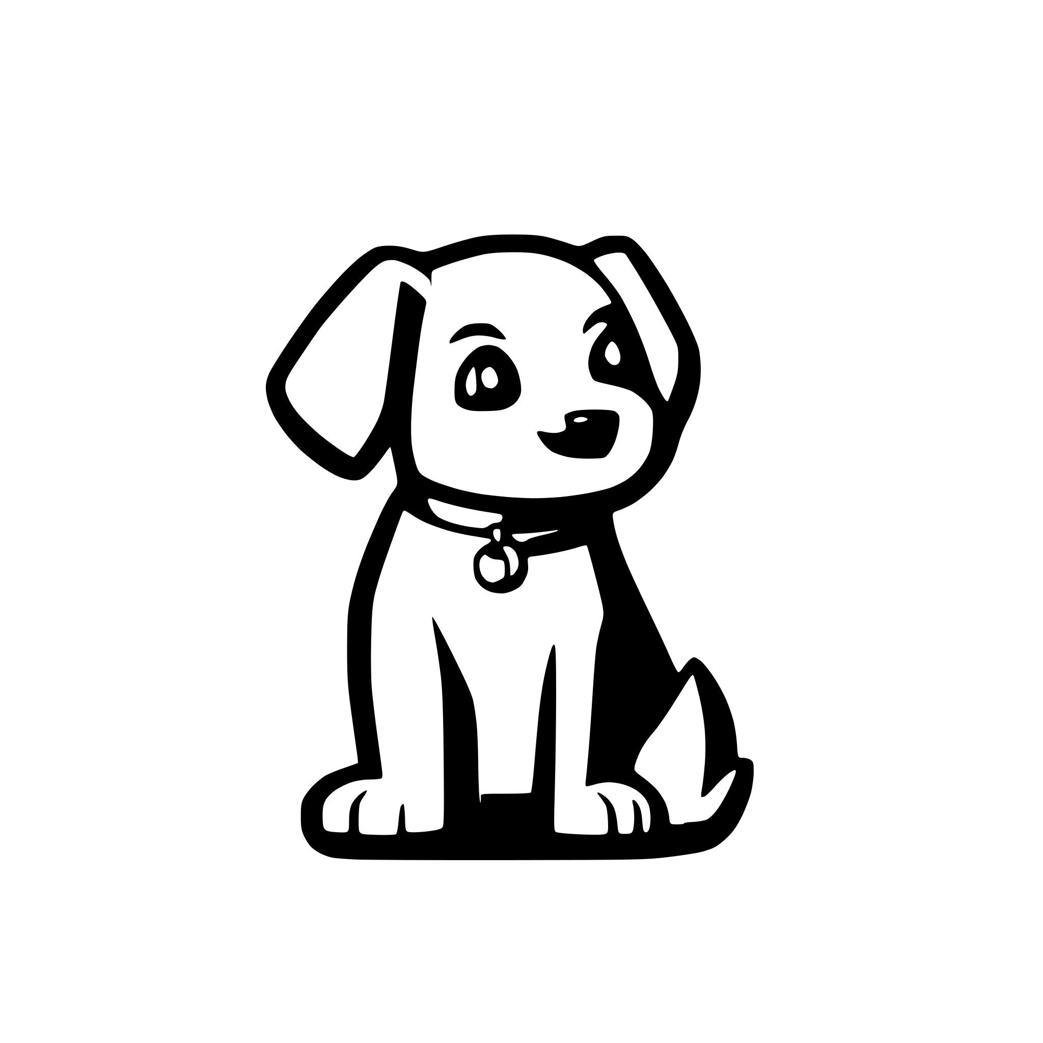 AI-generated SVG of a generate and Icon of a dog