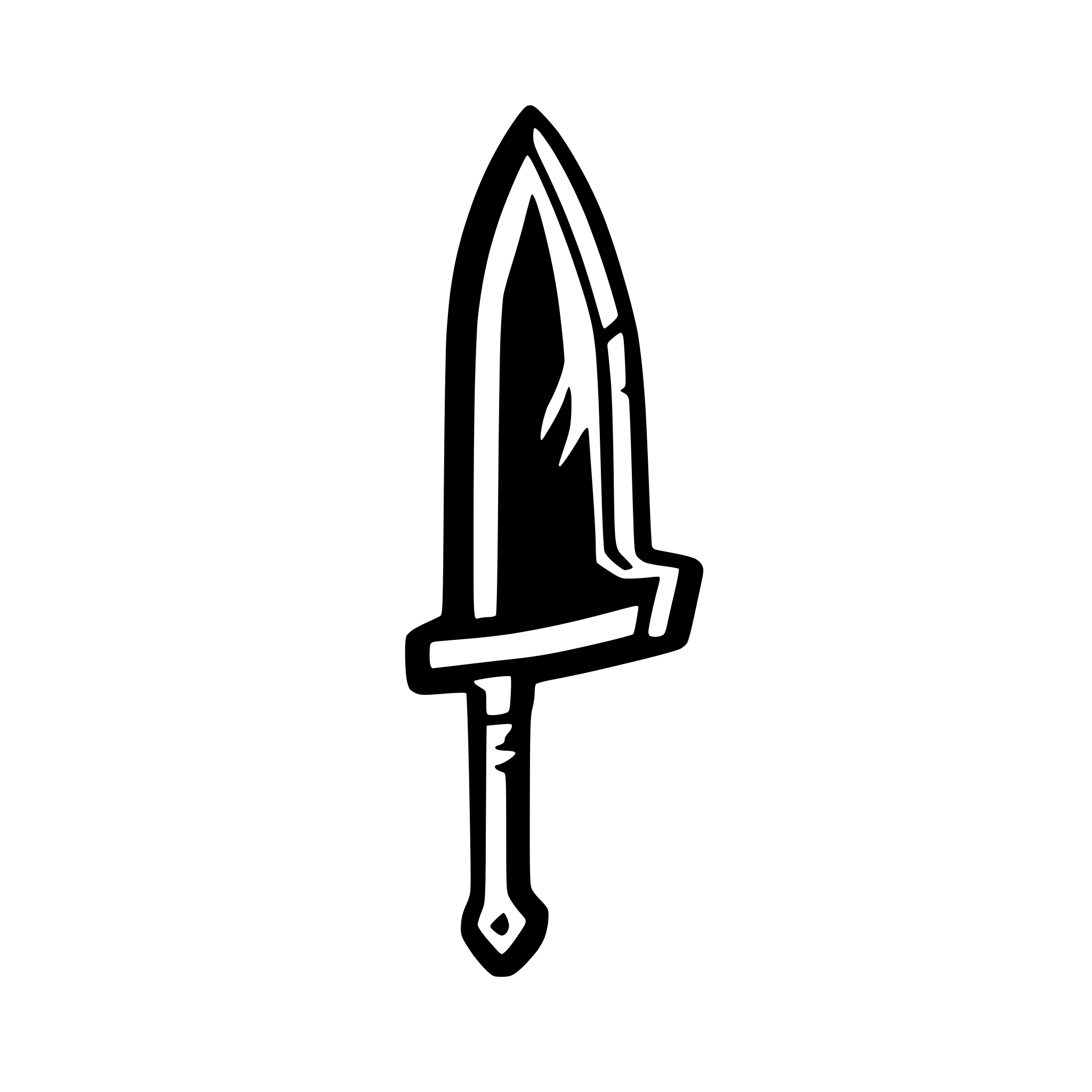 AI-generated SVG of 'broken sword'