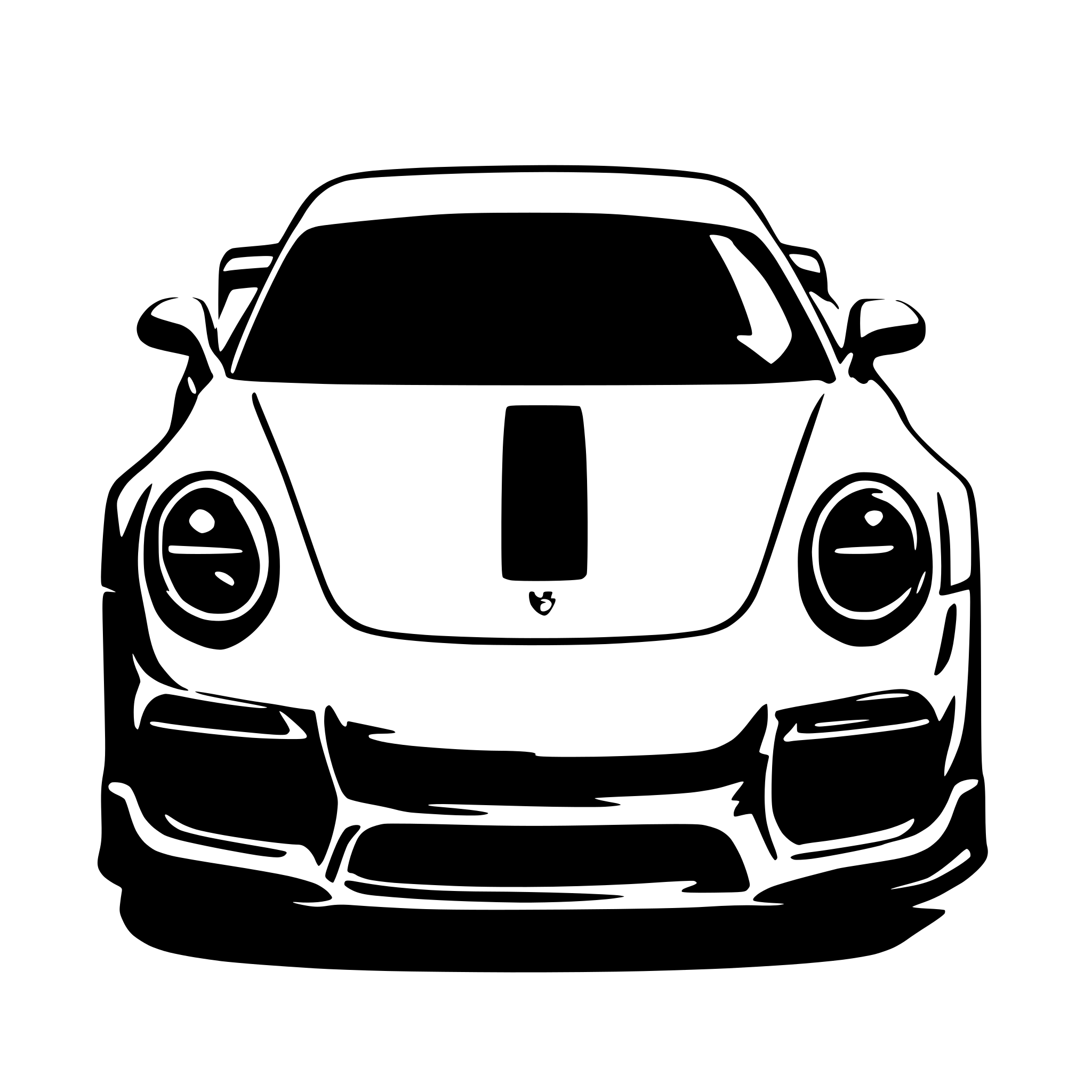 AI-generated SVG of 'Porsche 992 GT3 RS'