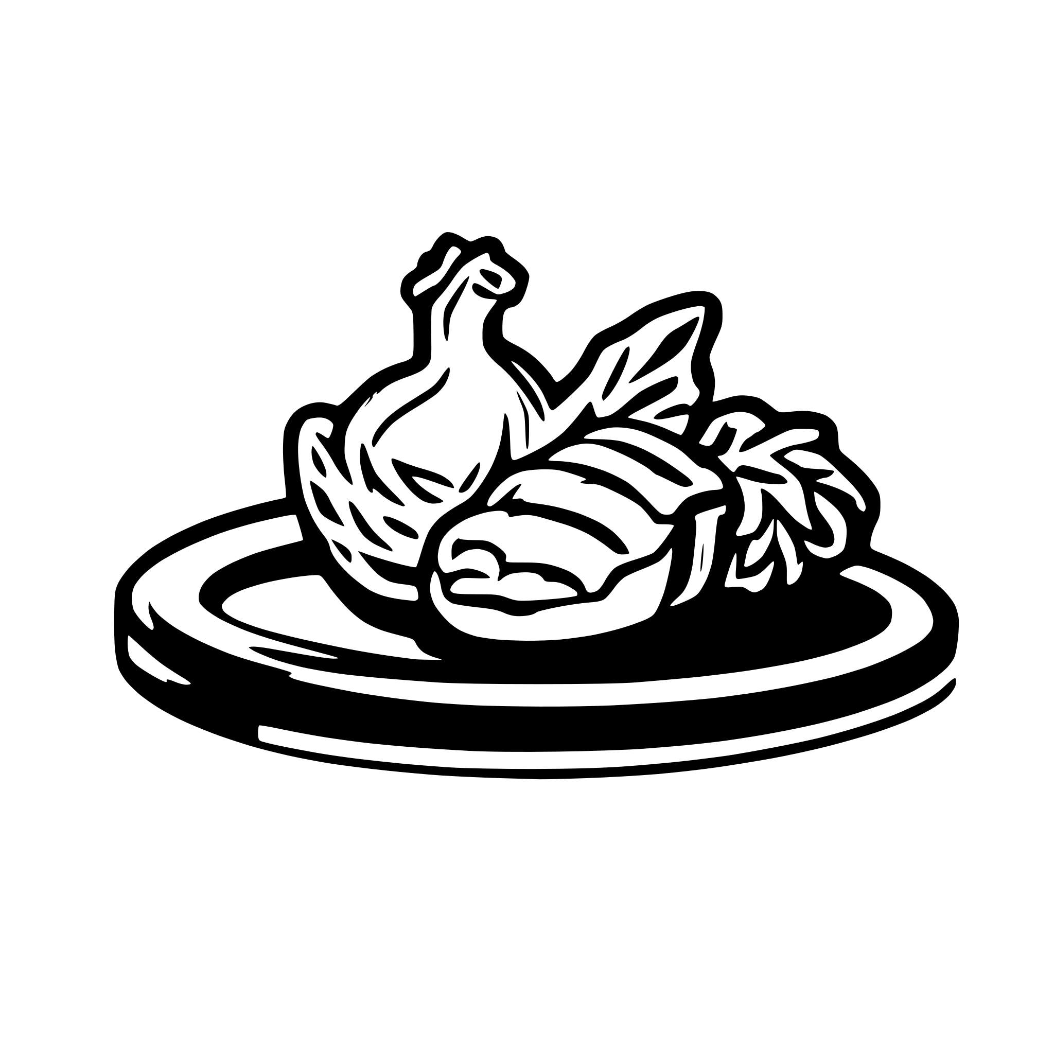 AI-generated SVG of 'burgers and chicken wings'