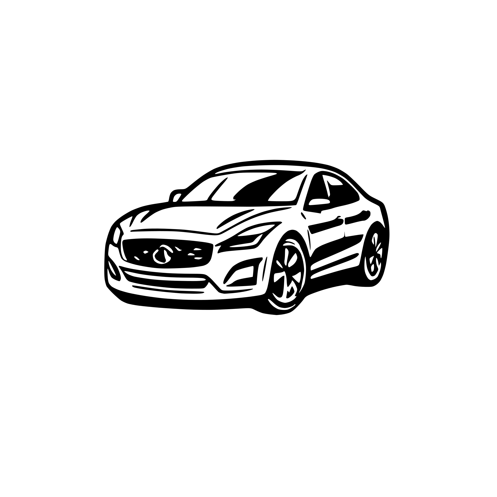 AI-generated SVG of a Infiniti Q50