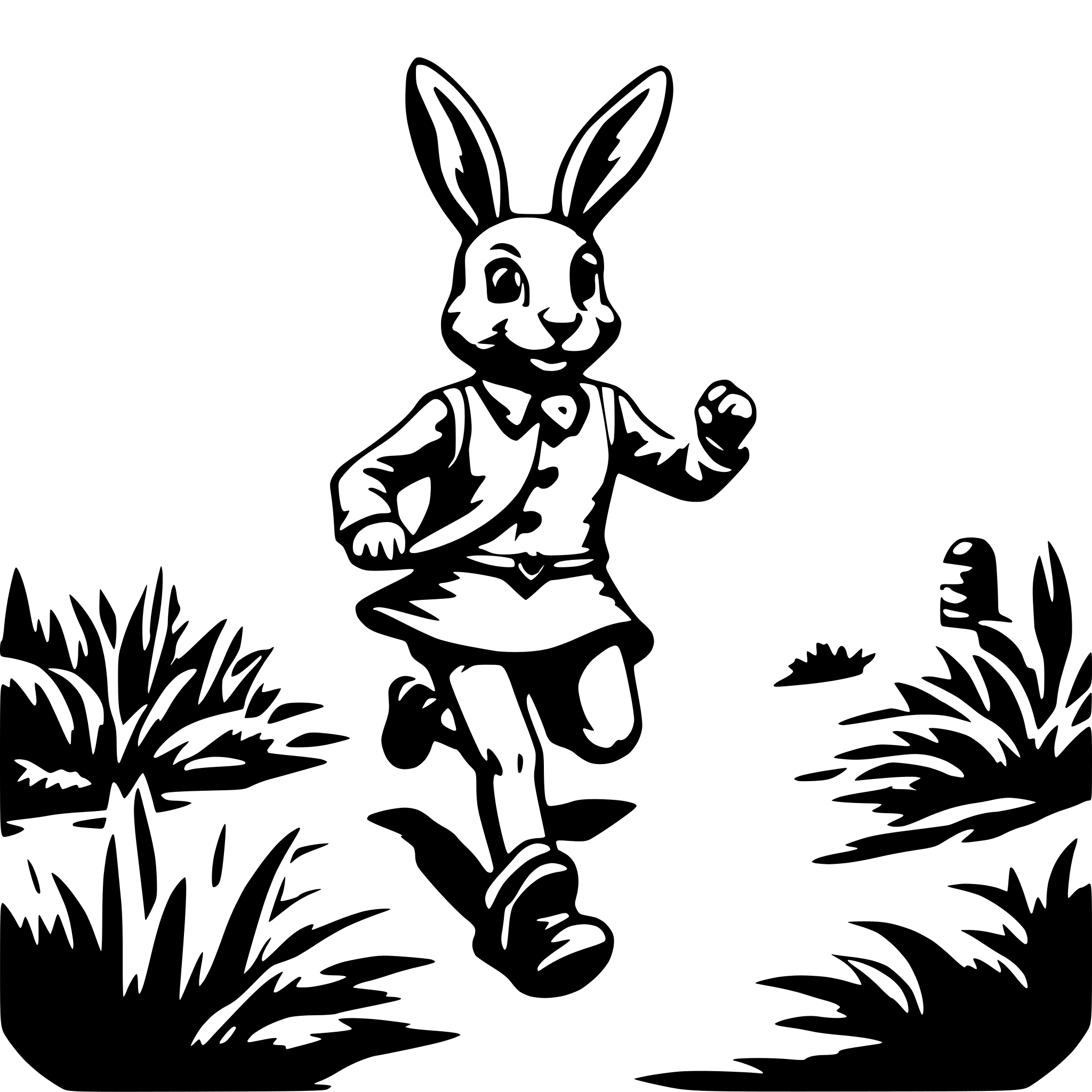 AI-generated SVG of 'roger rabit runing jesscia'