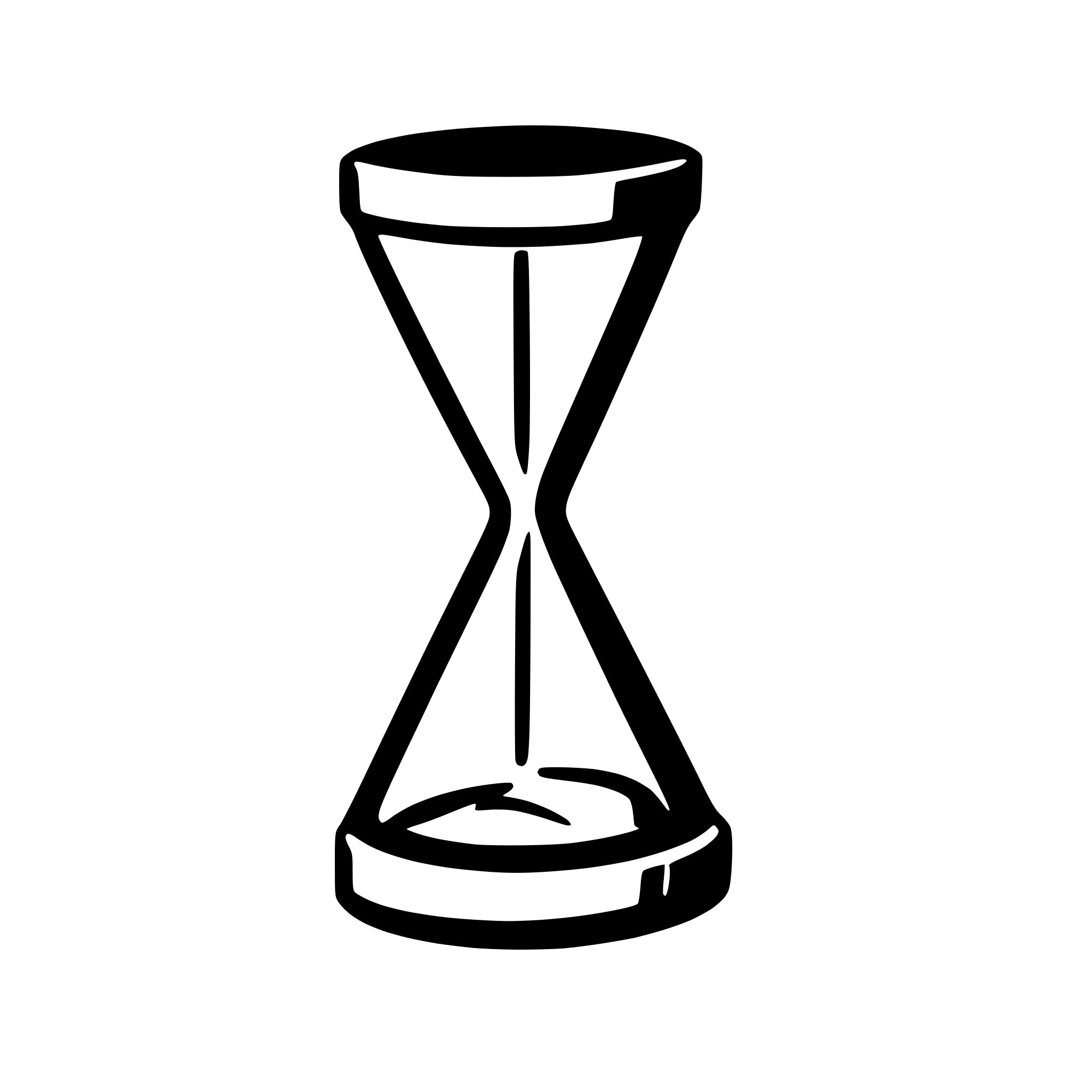 AI-generated SVG of 'hourglass with cracked glass'