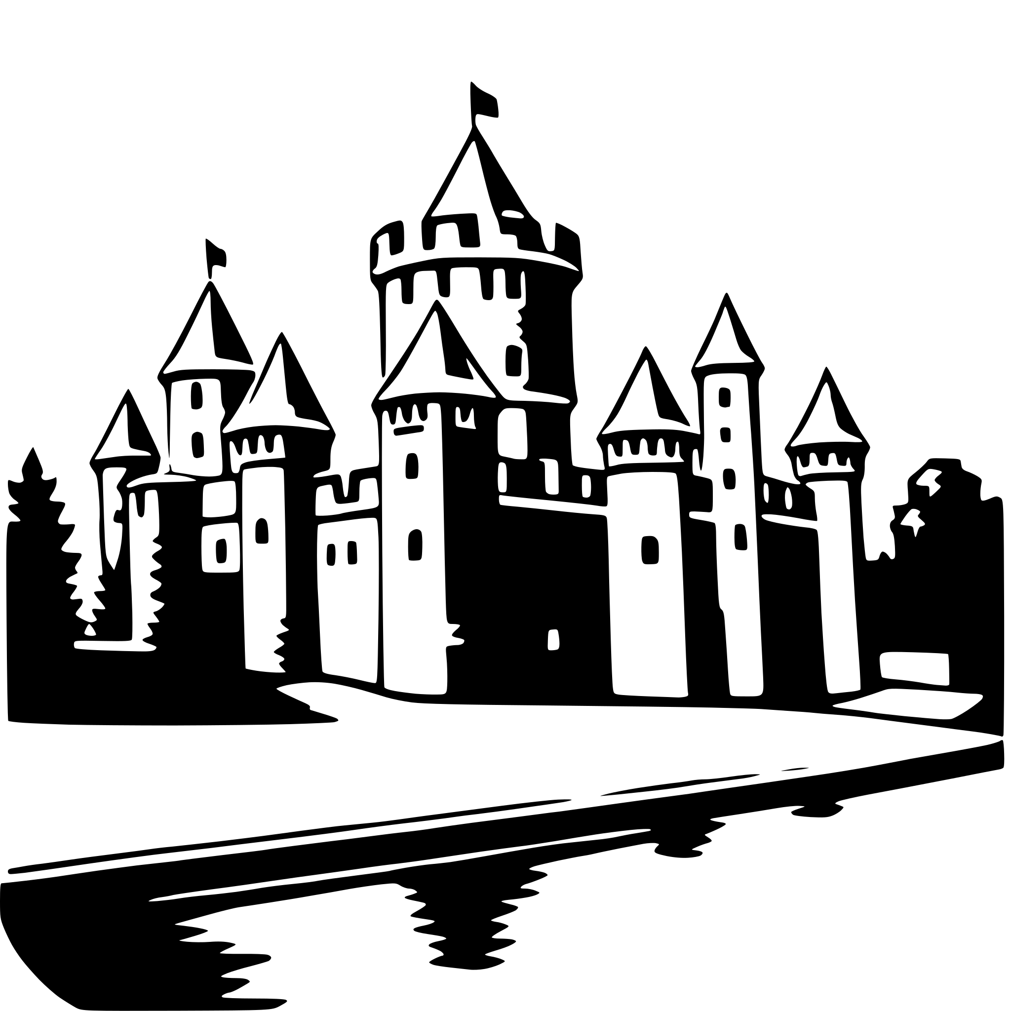 AI-generated SVG of 'malbork castle'