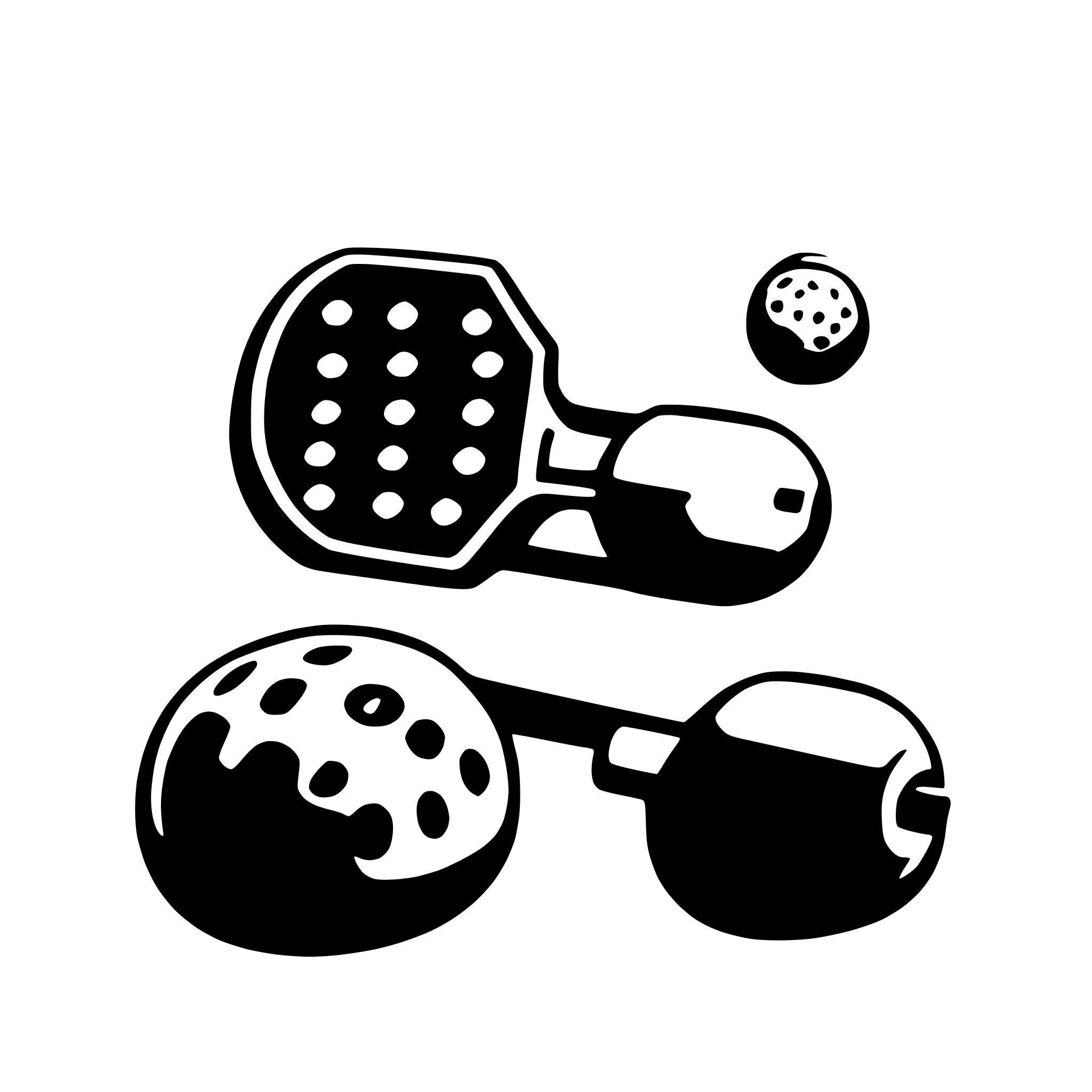 AI-generated SVG of 'pickleball'